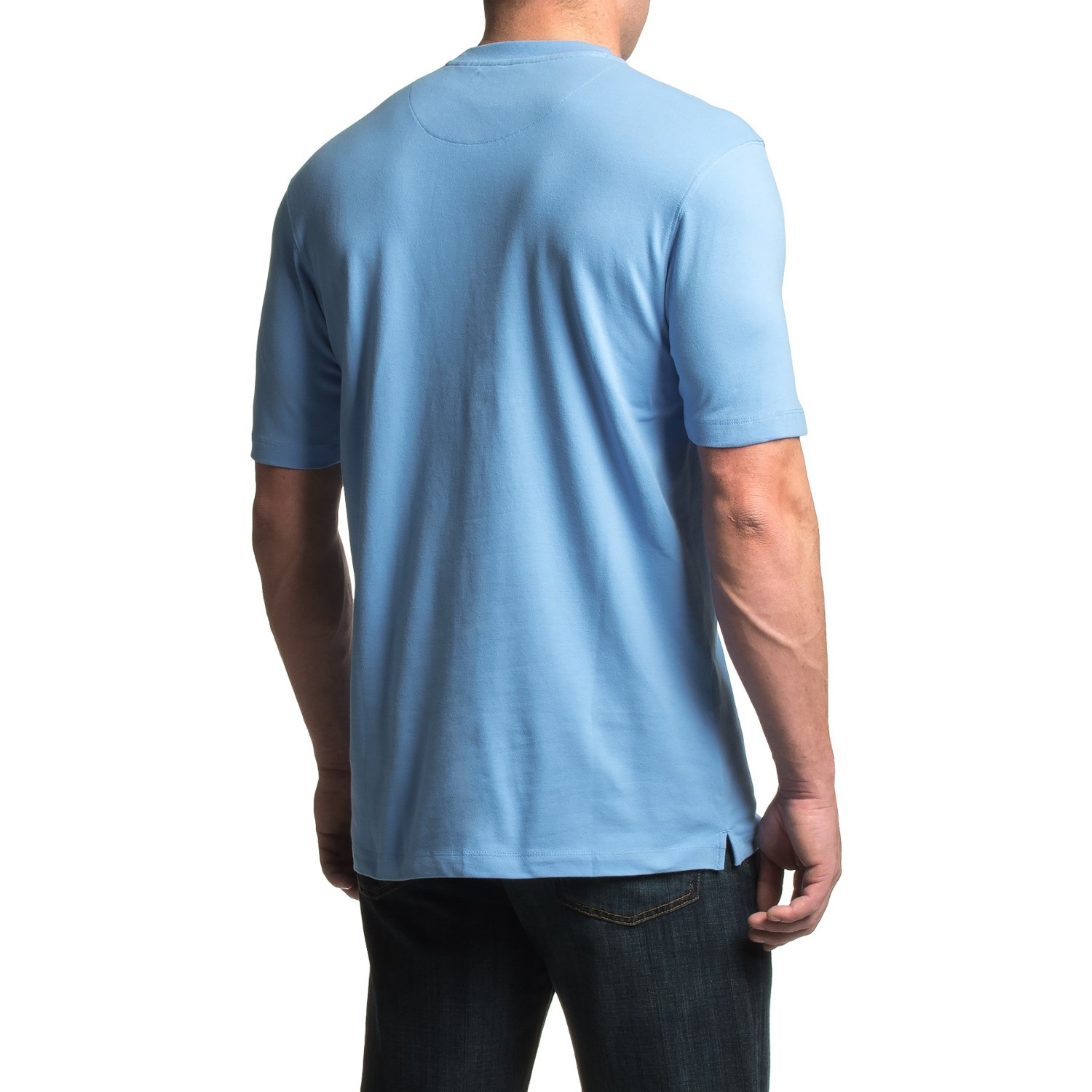 Viyella Cotton Crew Neck T-Shirt - Short Sleeve (For Men)