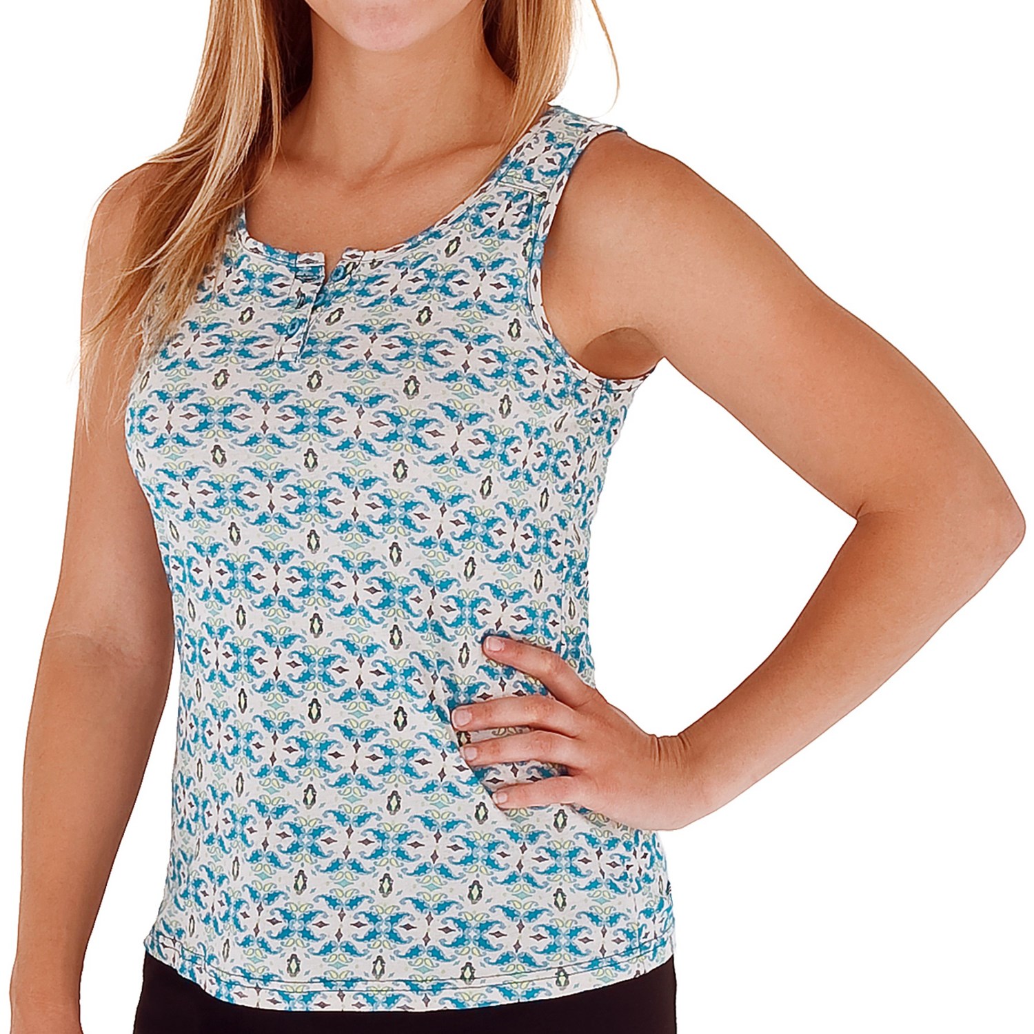 Royal Robbins Mosaic Button Tank Top - Organic Cotton (For Women)