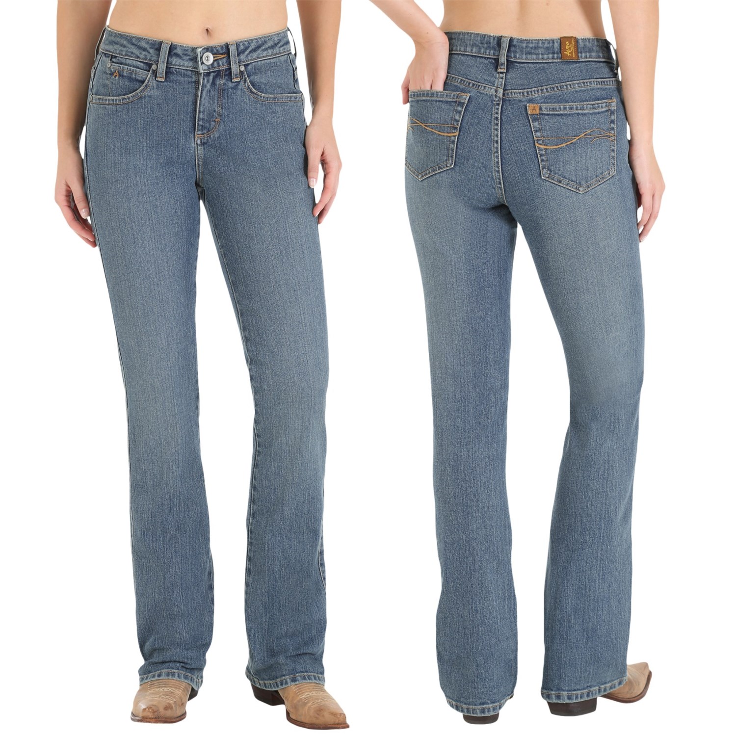 Wrangler Aura Instantly Slimming Jeans - Straight Leg (For Women)