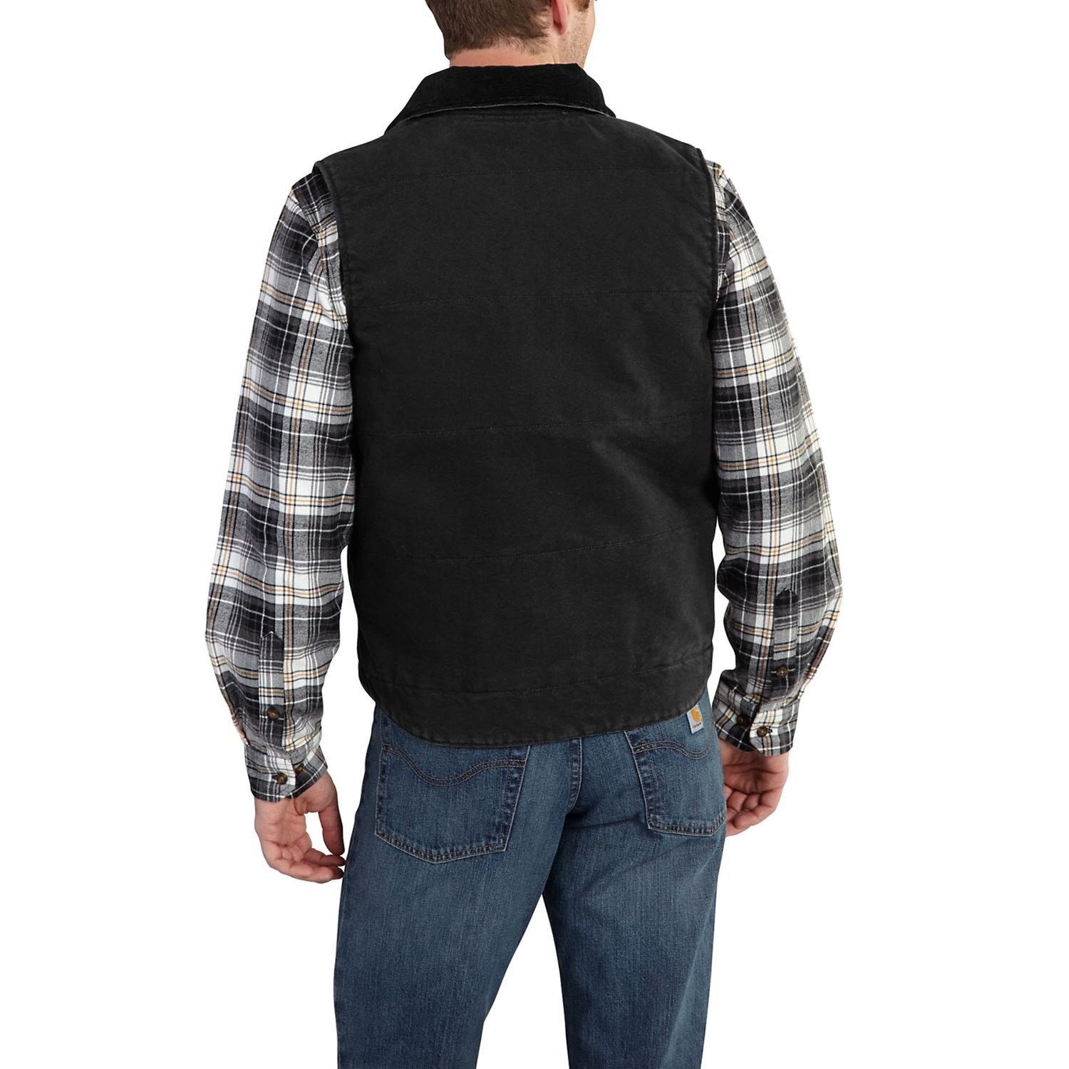 Carhartt Chapman Sandstone Duck Vest - Fleece Lining (For Men)