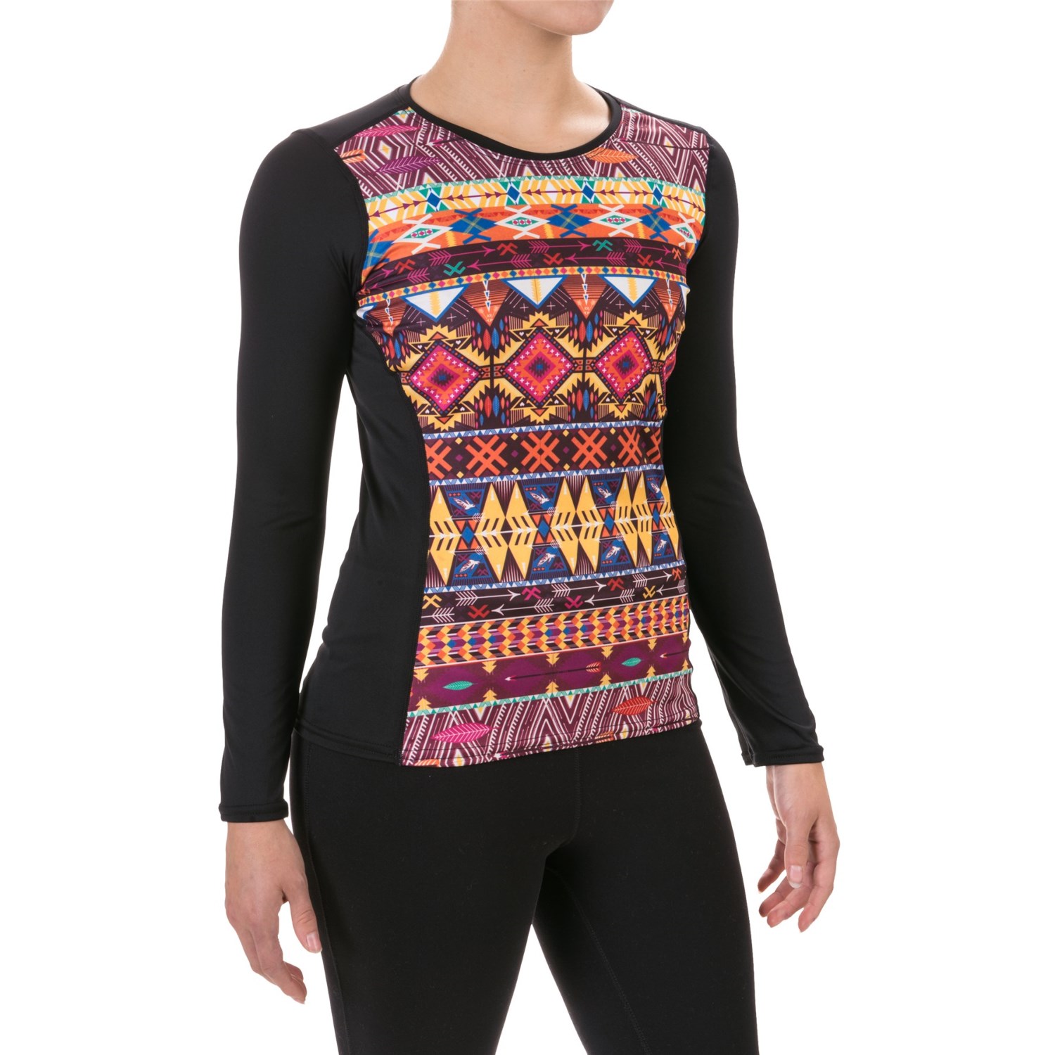 Hot Chillys Peachskins Print Base Layer Top - Midweight, Long Sleeve (For Women)