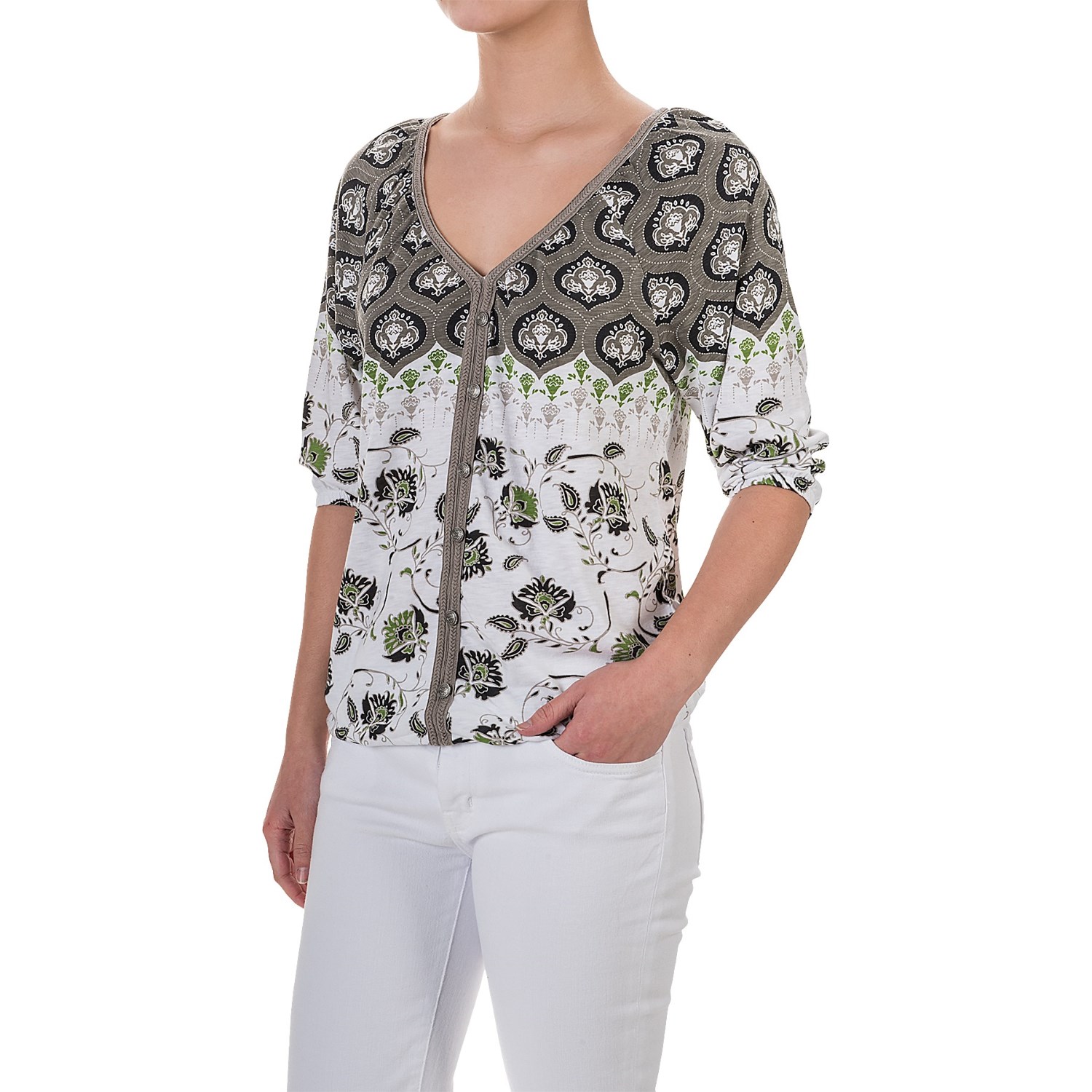 Aventura Clothing Menlo Peasant Top - Organic Cotton-Modal, 3/4 Sleeve (For Women)