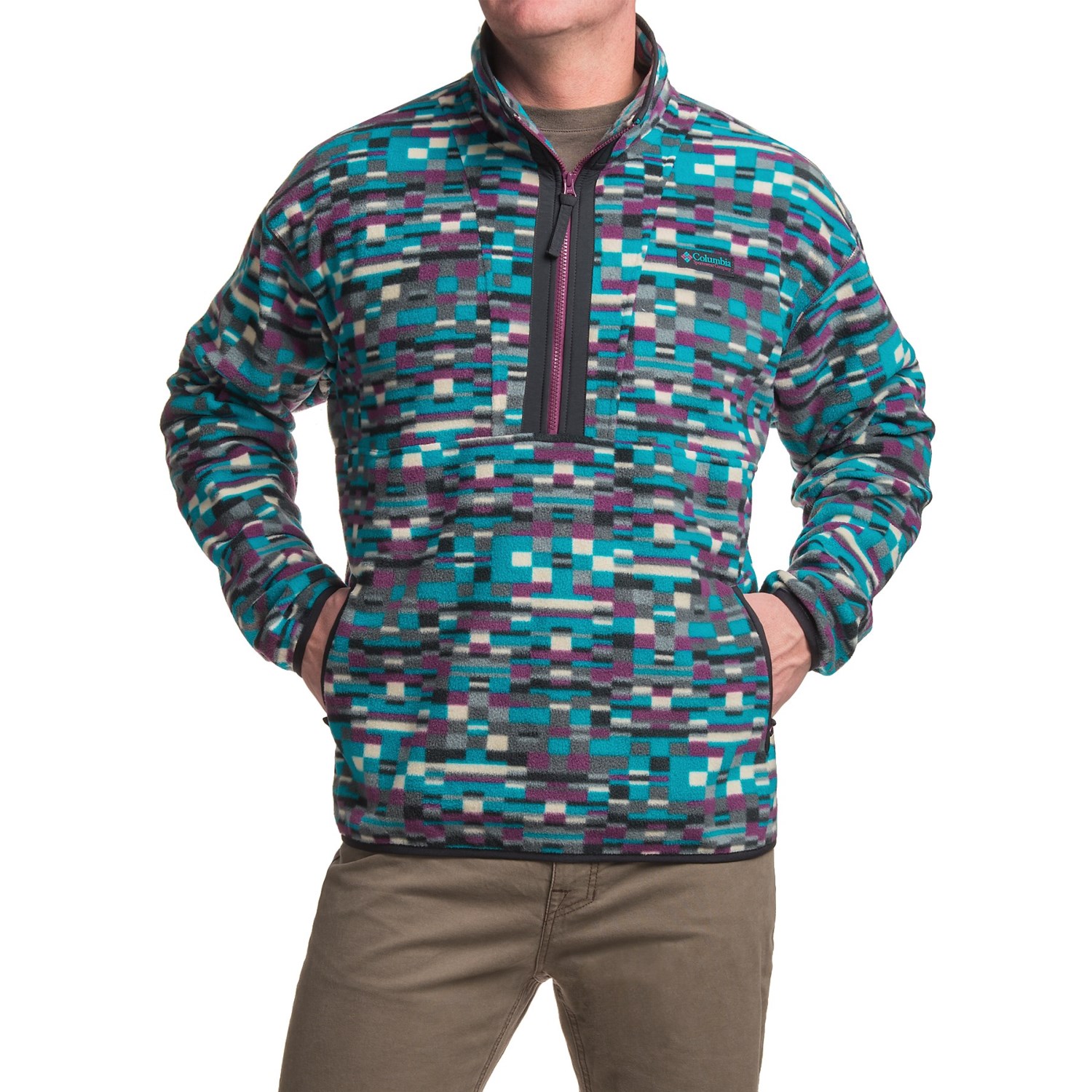 Columbia Sportswear CSC Originals Printed Fleece Jacket - Zip Neck (For Men)