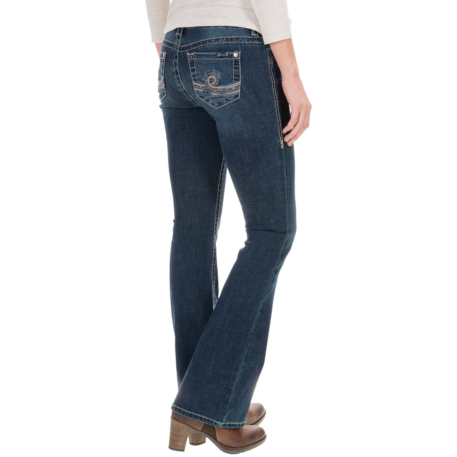 Seven7 Signature Big Stitch Jeans - Bootcut (For Women)