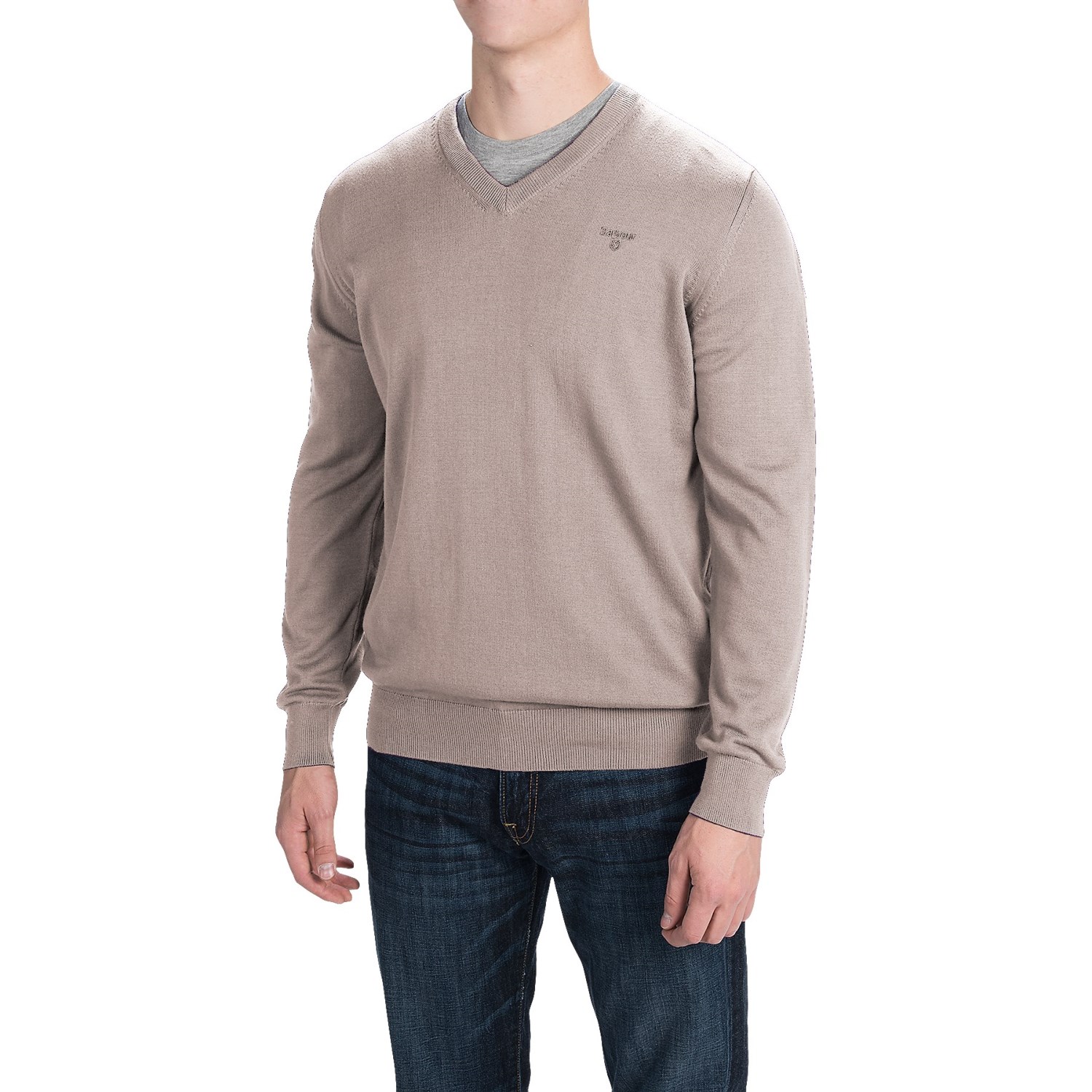 Barbour Pima Cotton Sweater - V-Neck (For Men)