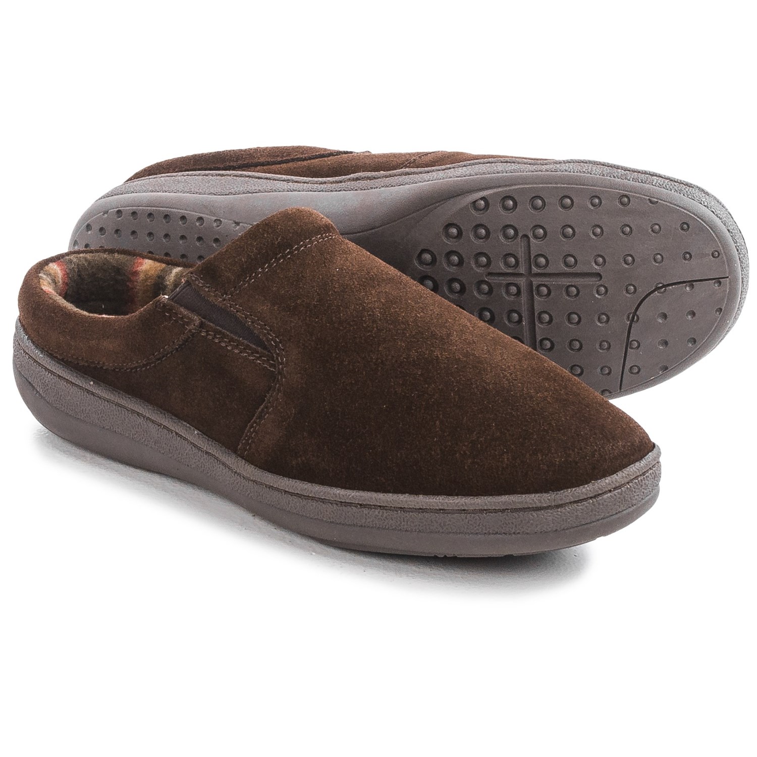 Clarks Fleece-Lined Suede Slippers (For Men)