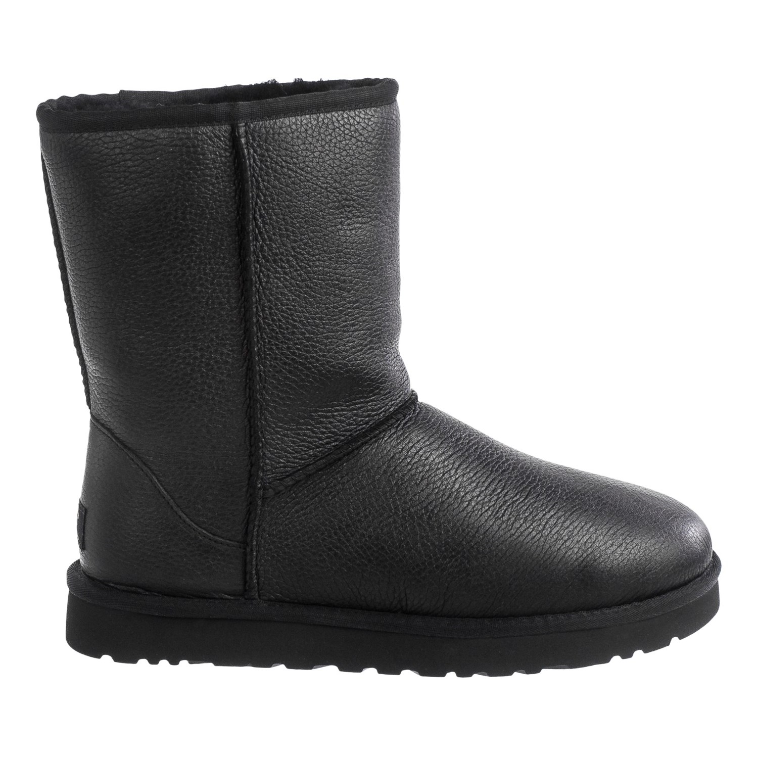 UGG® Australia Classic Short Boots - Leather, Wool Lining (For Men)