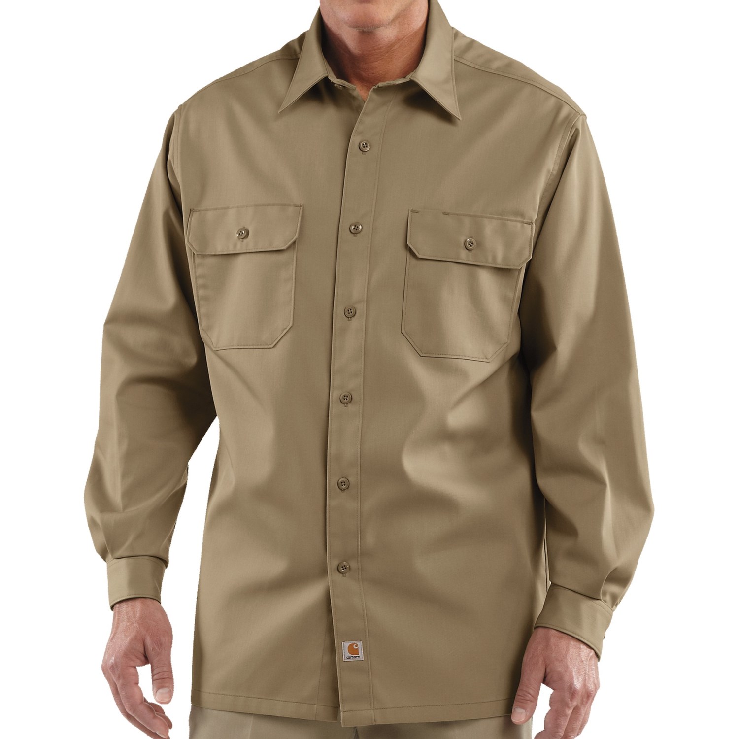 Carhartt Twill Work Shirt - Long Sleeve (For Tall Men)