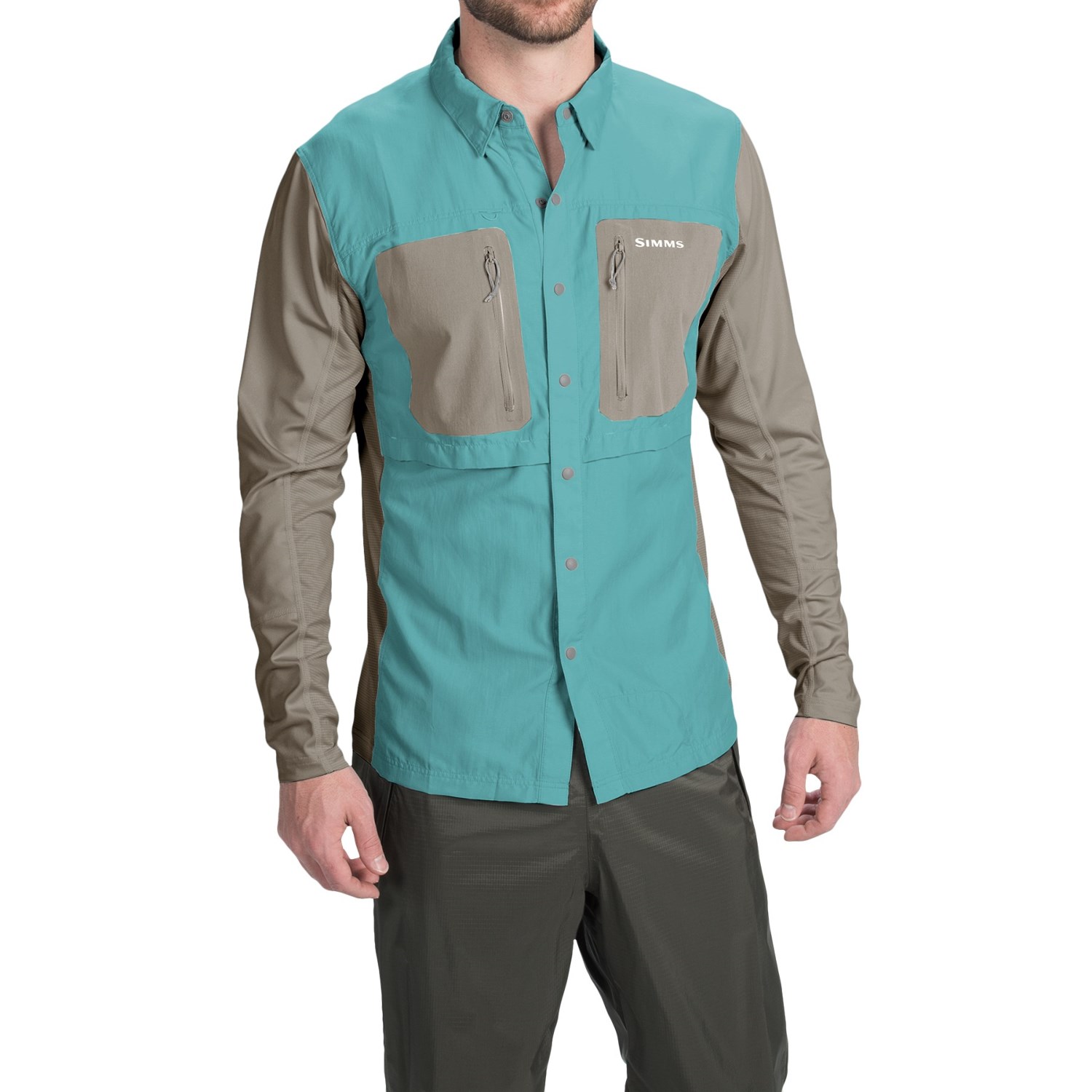 Simms GT TriComp Shirt - UPF 50+, Long Sleeve (For Men)