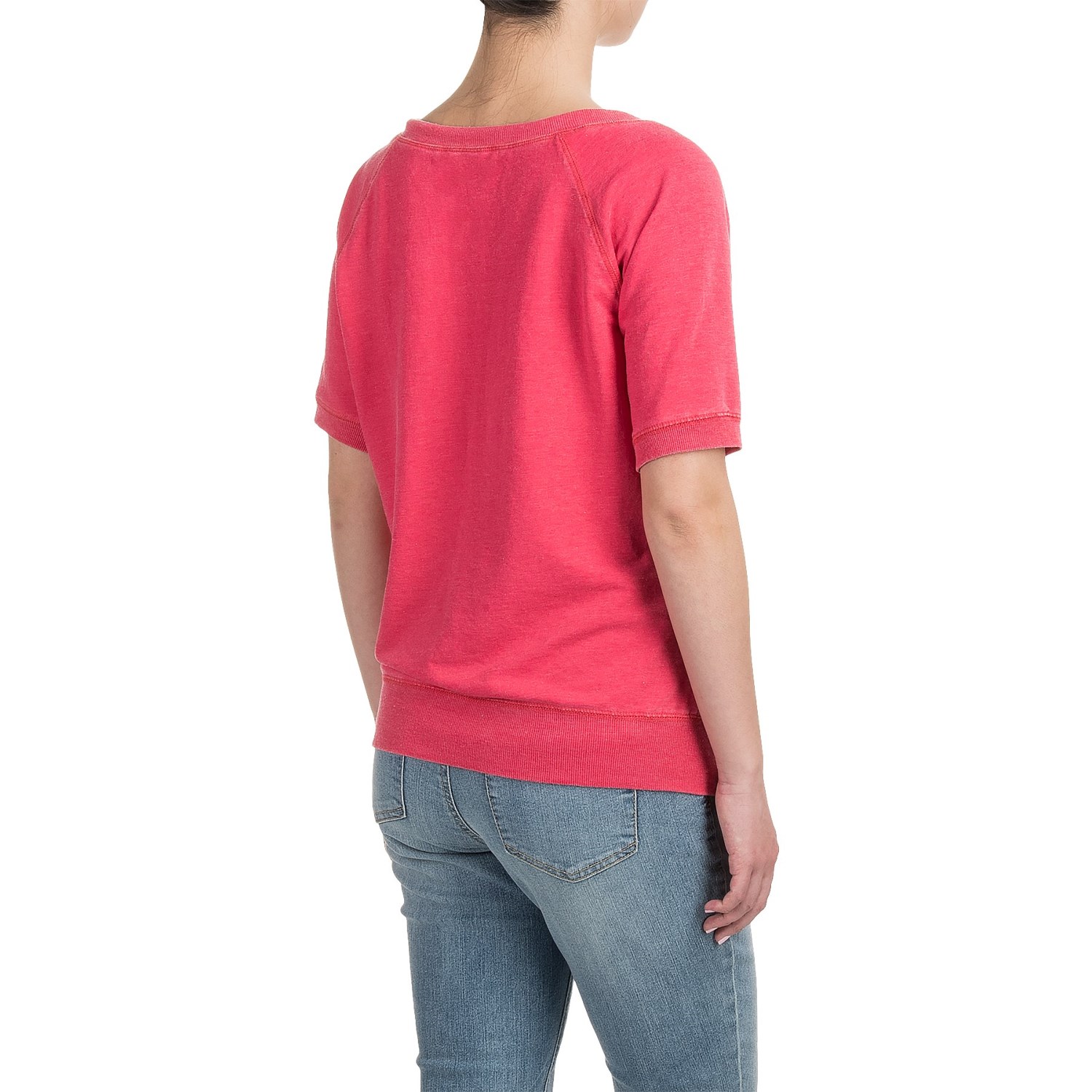 Raglan Sweatshirt - Short Sleeve (For Women)