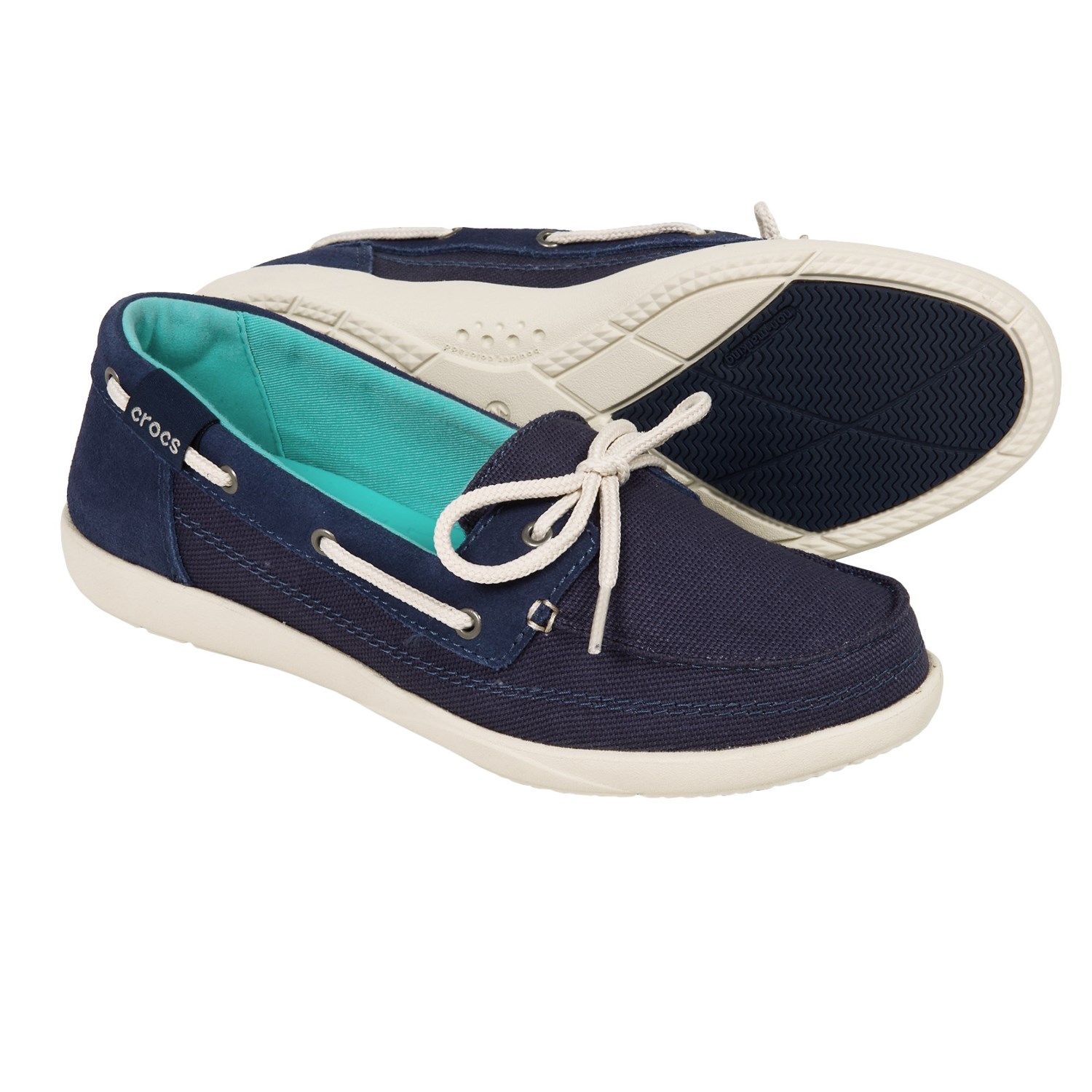 Crocs Walu Canvas Boat Shoes (For Women)