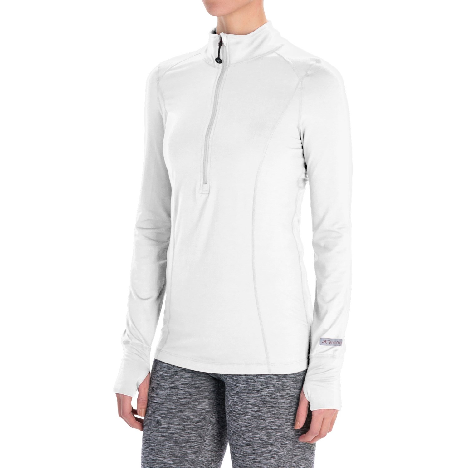 Terramar Cloud Nine Top - Midweight, Zip Neck, Long Sleeve (For Women)