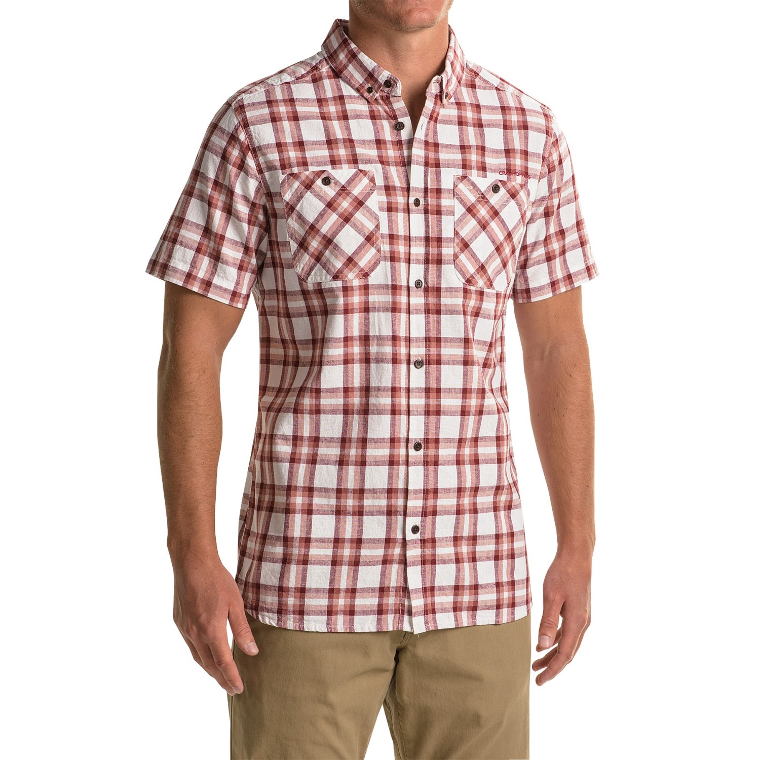 Craghoppers Edmond Shirt - Cotton-Linen, Short Sleeve (For Men)