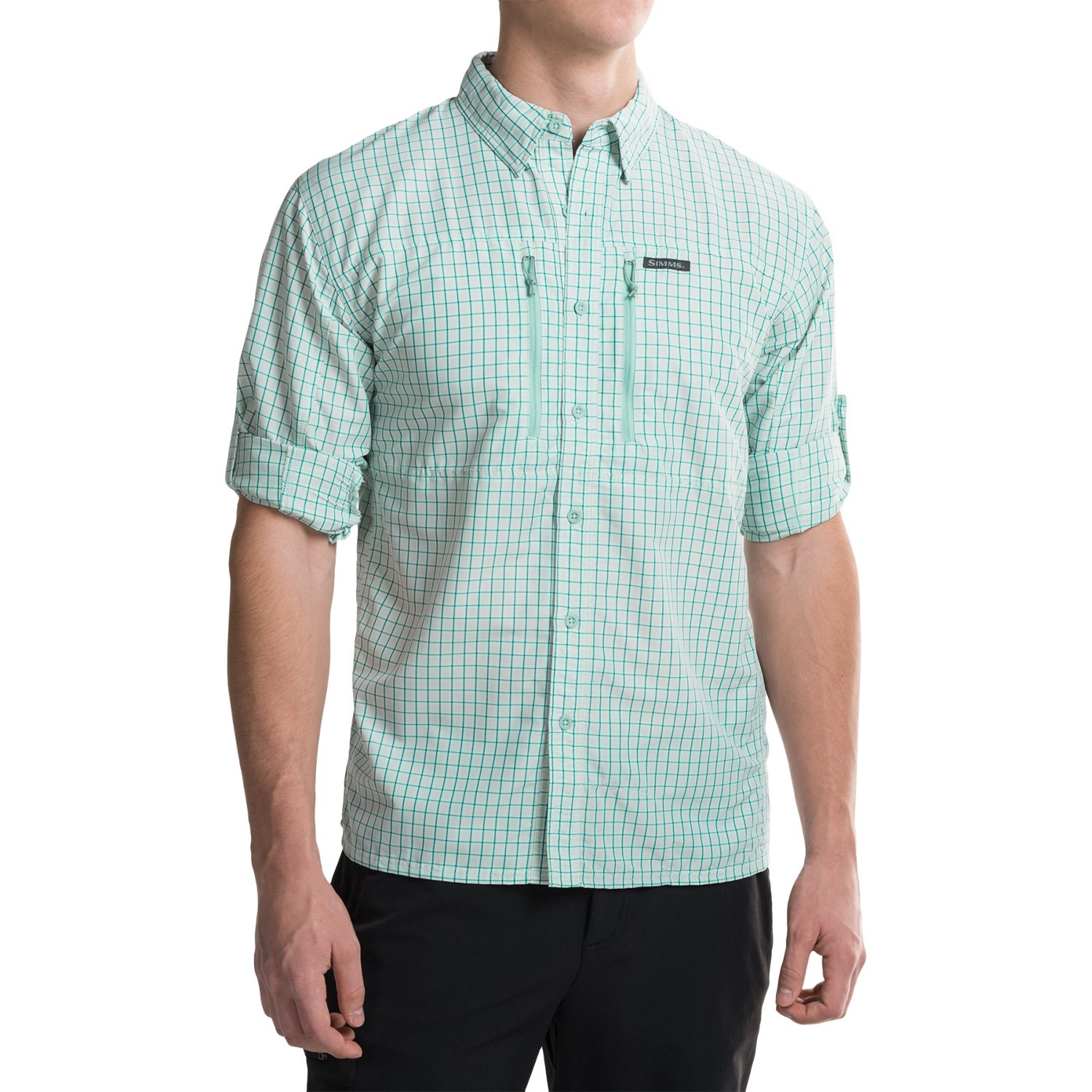 Simms BugStopper Plaid Shirt - UPF 50, Long Sleeve (For Men)