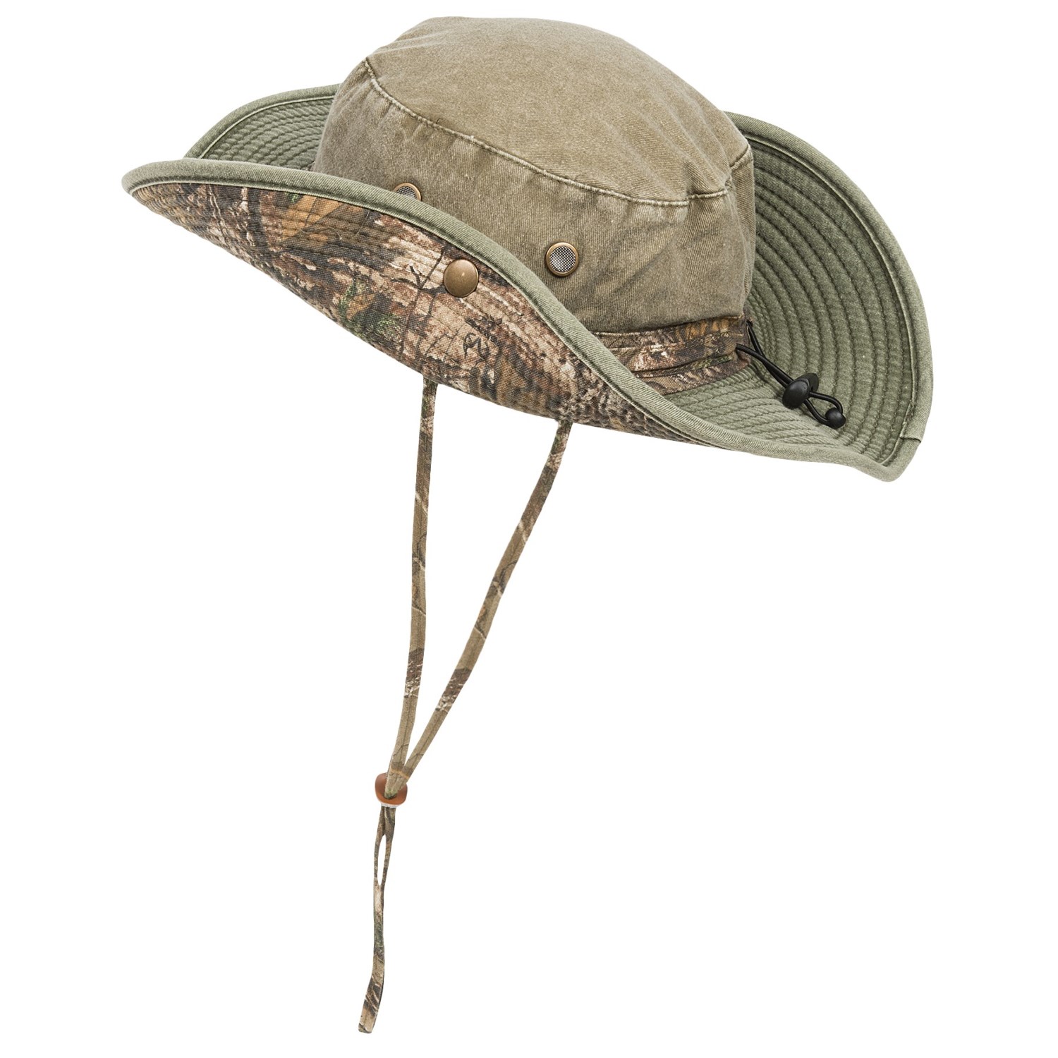 Stetson Pigment-Dyed Twill Boonie Hat with Mossy Oak® Trim (For Men)