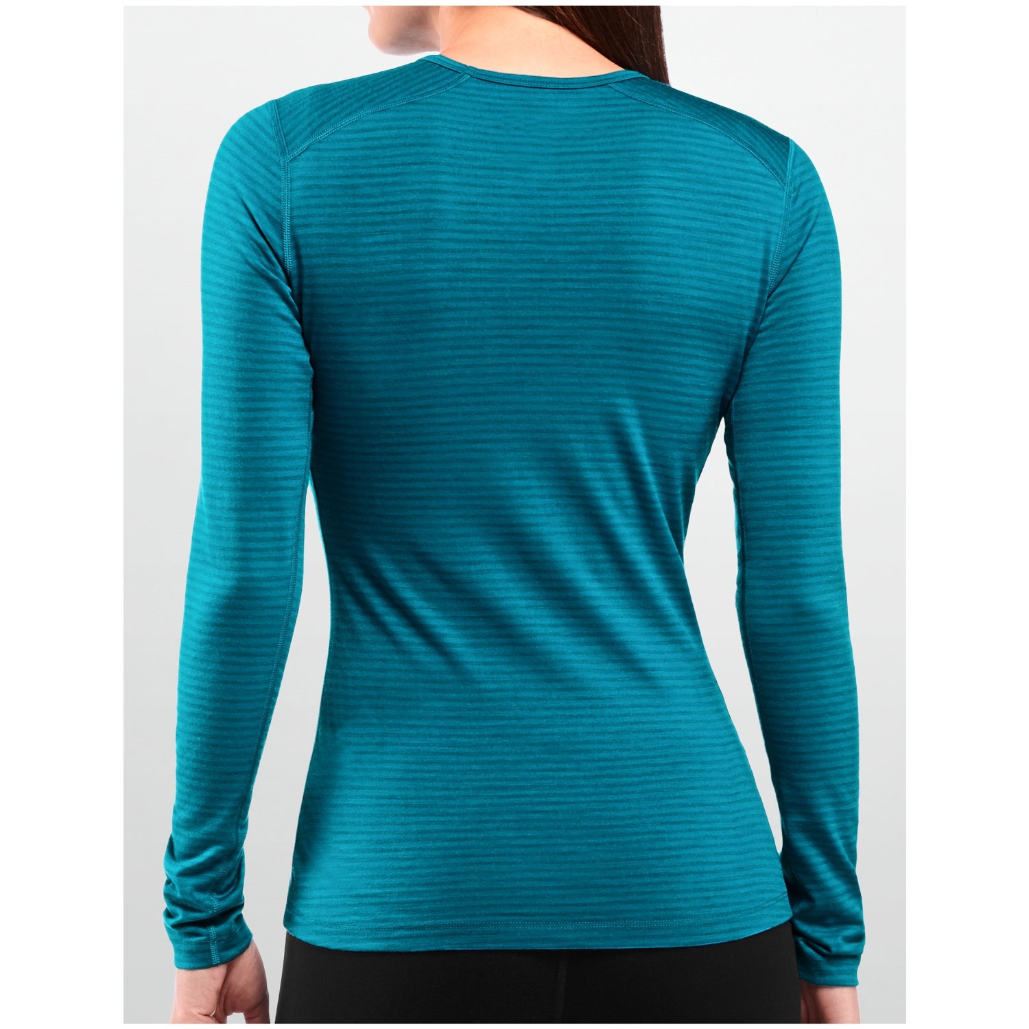 Icebreaker Bodyfit 200 Oasis Stripe Base Layer Top - UPF 30+, Merino Wool, Long Sleeve (For Women)