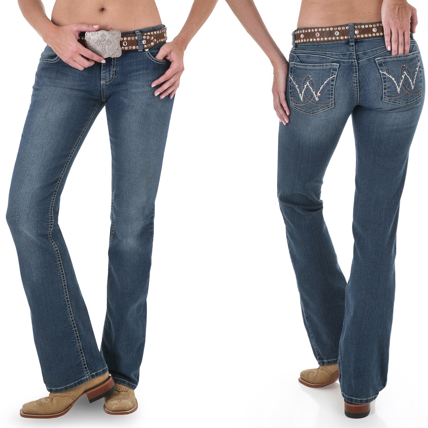 Wrangler Mae Booty-Up Jeans - Low Rise, Bootcut (For Women)