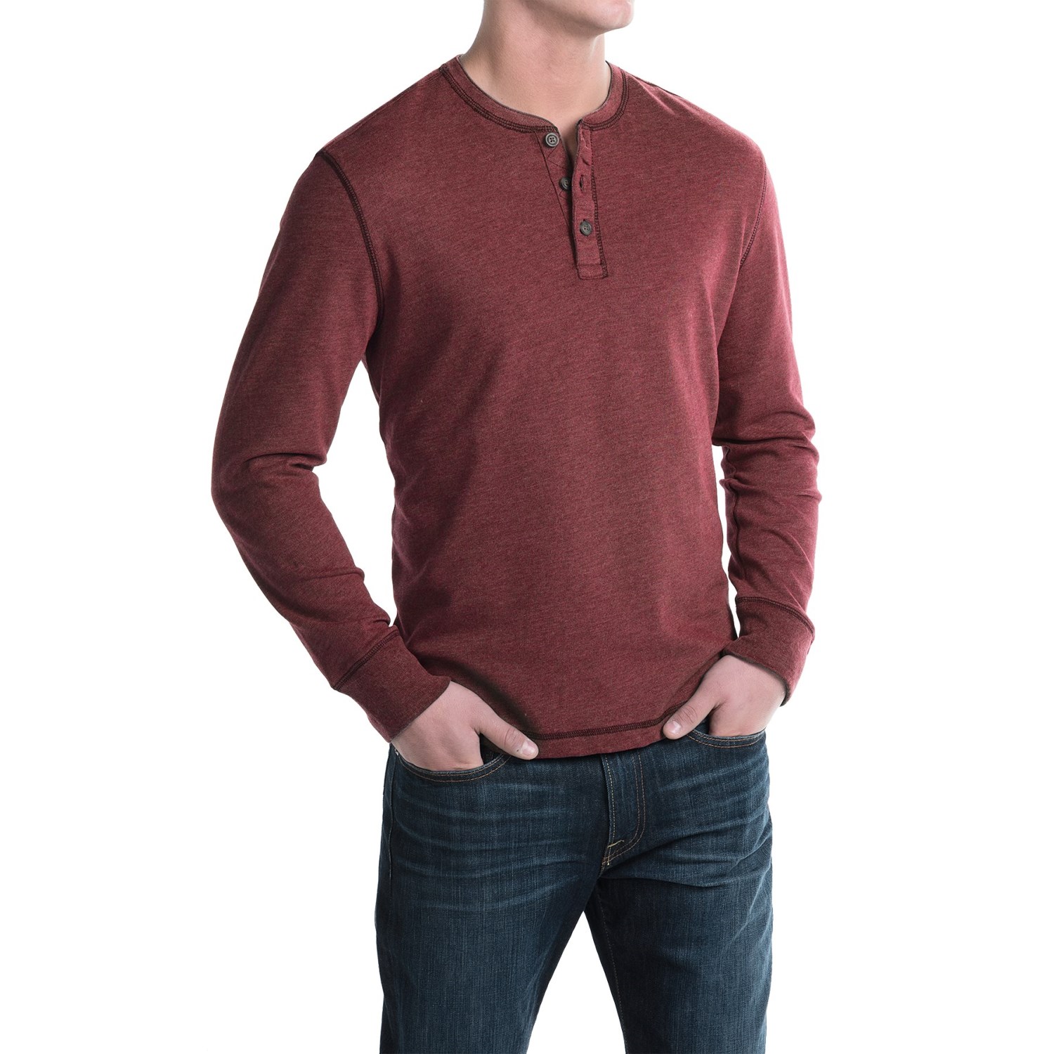 G.H. Bass & Co. Carbon Henley Shirt - Long Sleeve (For Men)