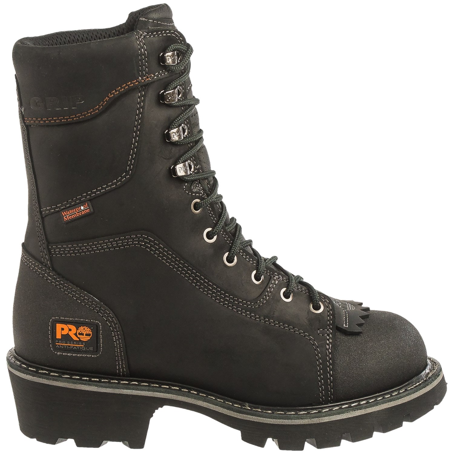 Timberland Pro Rip Saw Soft Toe Logger Work Boots - Waterproof, 9” (For Men)