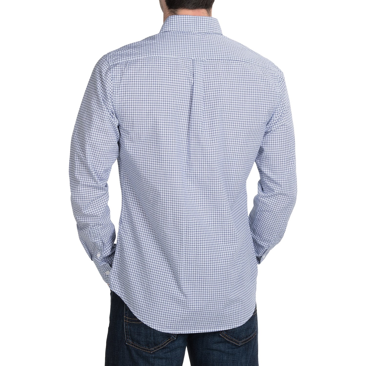 Slate & Stone Poplin Check Shirt - Long Sleeve