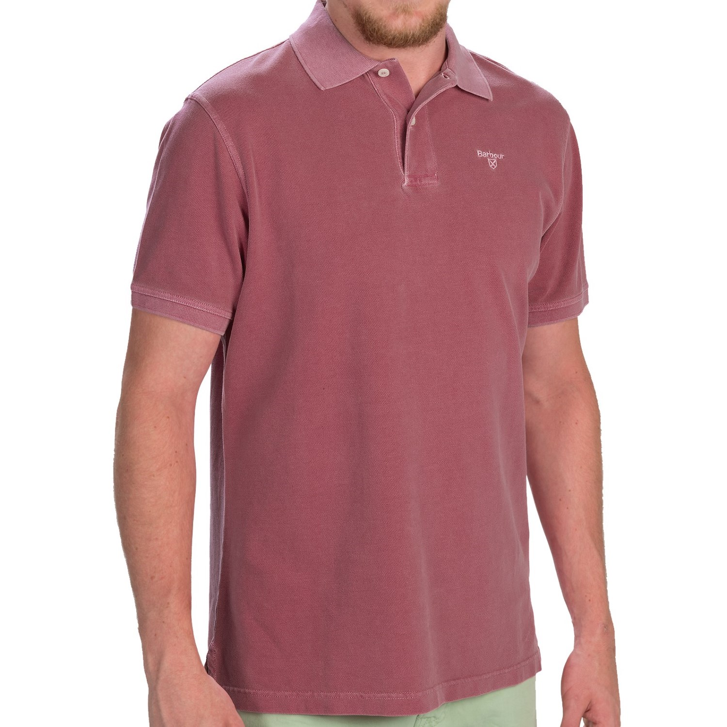 Barbour Washed Sports Polo Shirt - Short Sleeve (For Men)