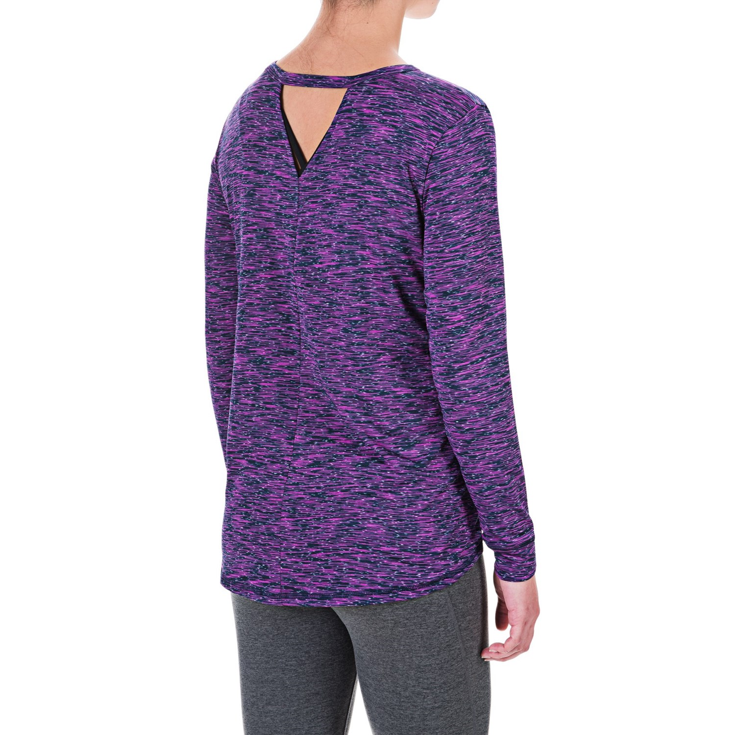 Vogo New Dot Space-Dyed Shirt - Long Sleeve (For Women)