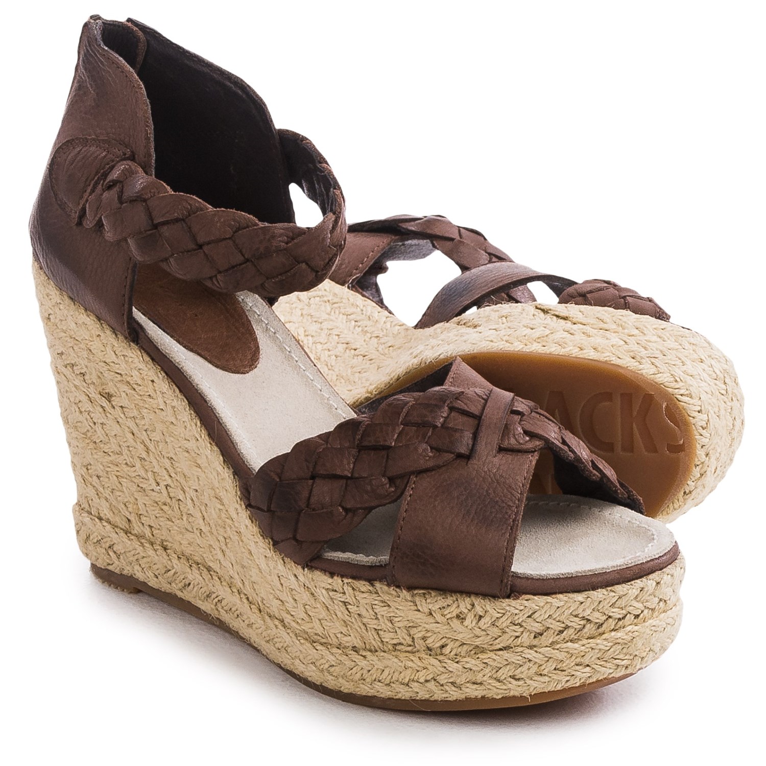 Blackstone FL53 Leather Wedge Sandals (For Women)