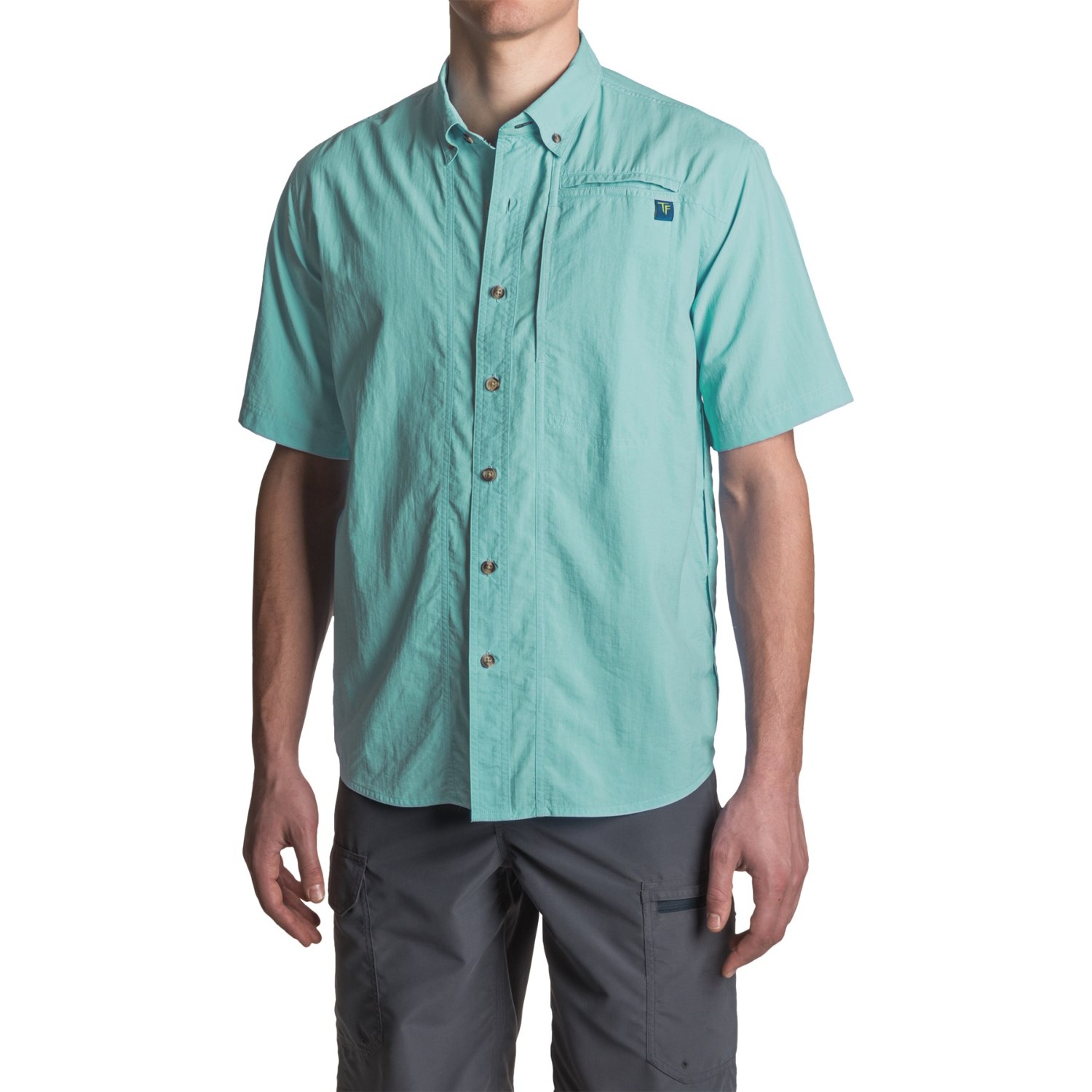 True Flies Bokeelia Nylon Shirt - UPF 30+, Short Sleeve (For Men)