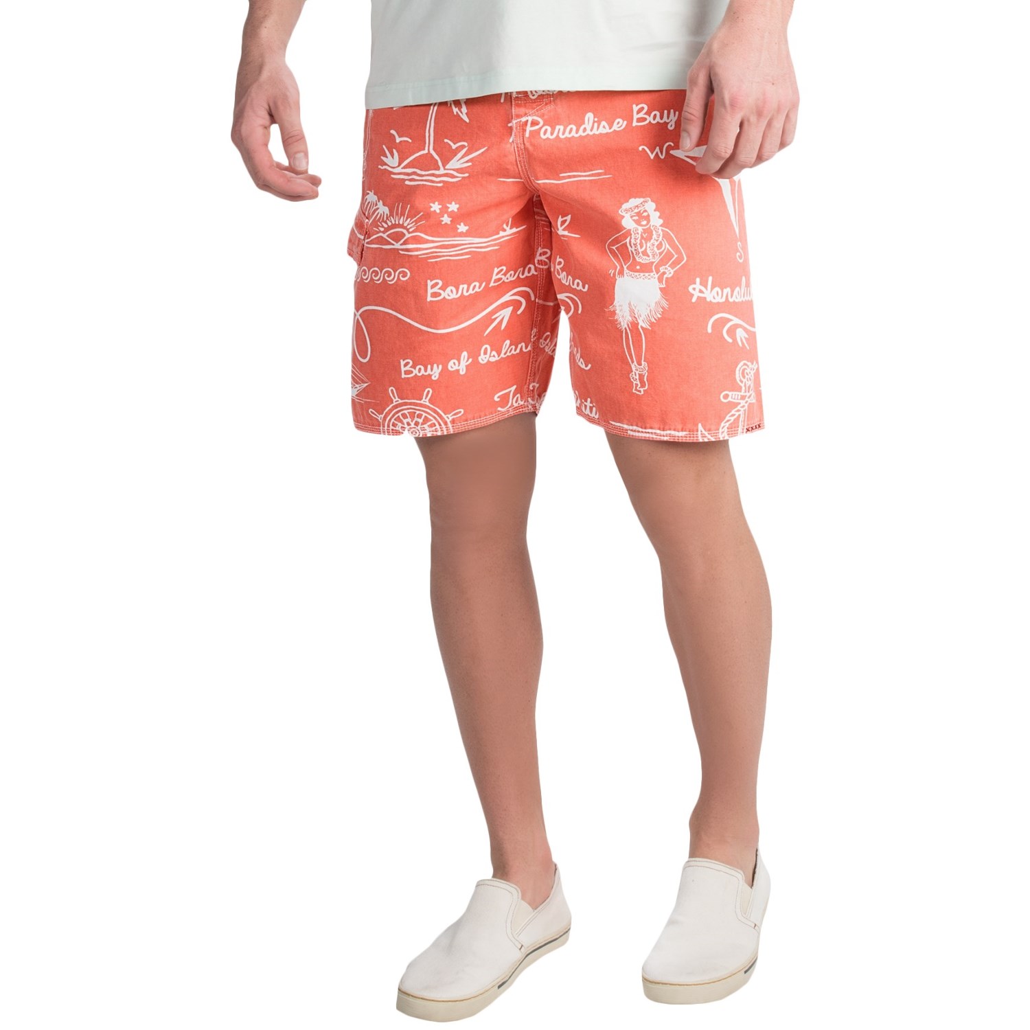 True Grit Waterman Hula Girl Boardshorts (For Men)