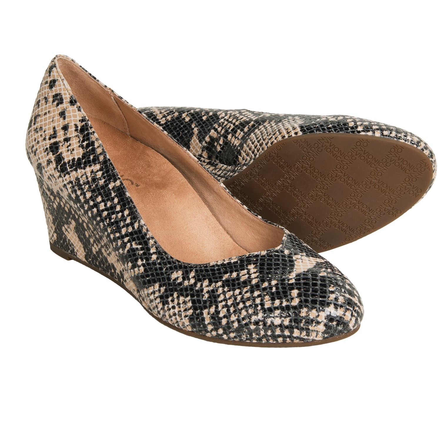 Vionic with Orthaheel Technology Antonia Wedge Pumps - Suede (For Women)