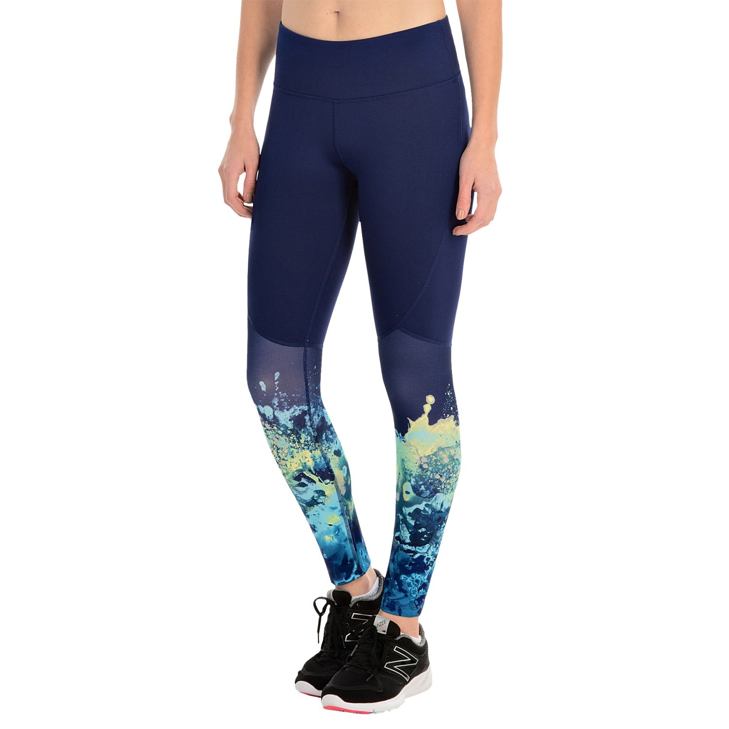 Layer 8 Printed Compression Leggings (For Women)