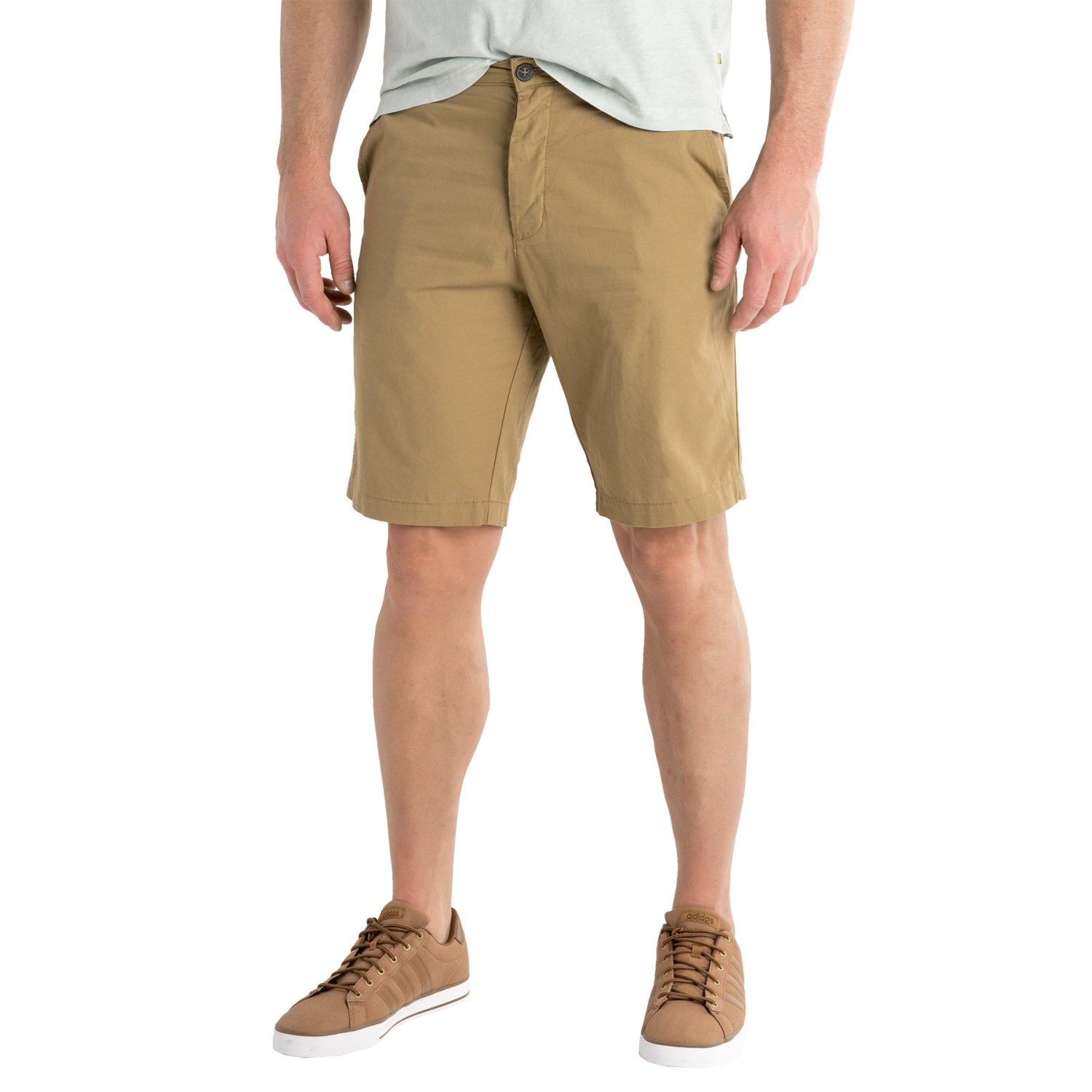 Three-Pocket Button-Fly Woven Shorts (For Men)