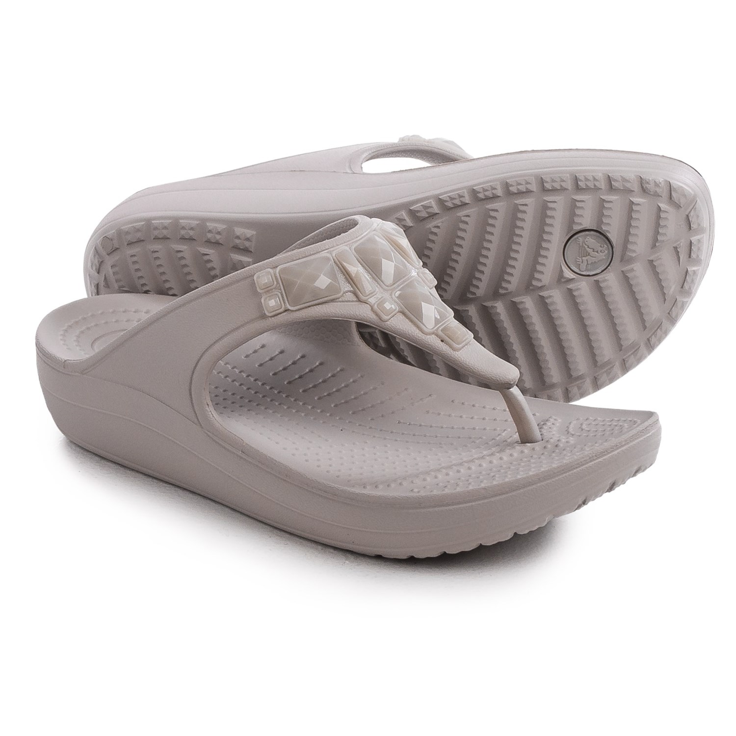 Crocs Sloane Crystal Flip-Flops (For Women)