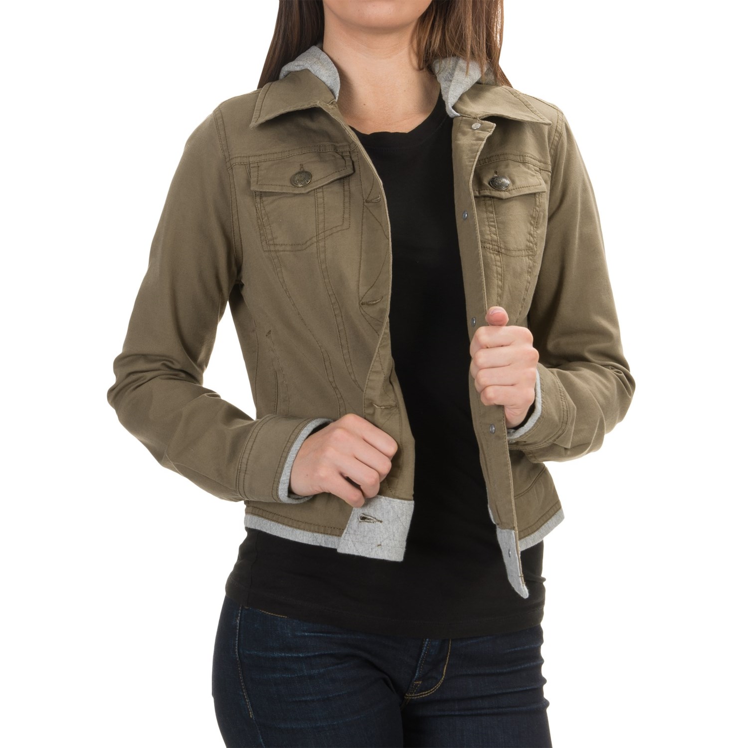 Aventura Clothing Kinsley Hooded Jacket - Organic Cotton, Button Up (For Women)