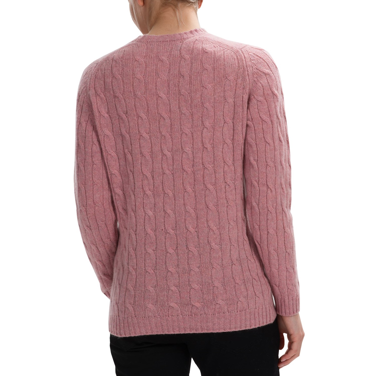 Johnstons of Elgin Cable-Knit Cashmere Sweater (For Women)