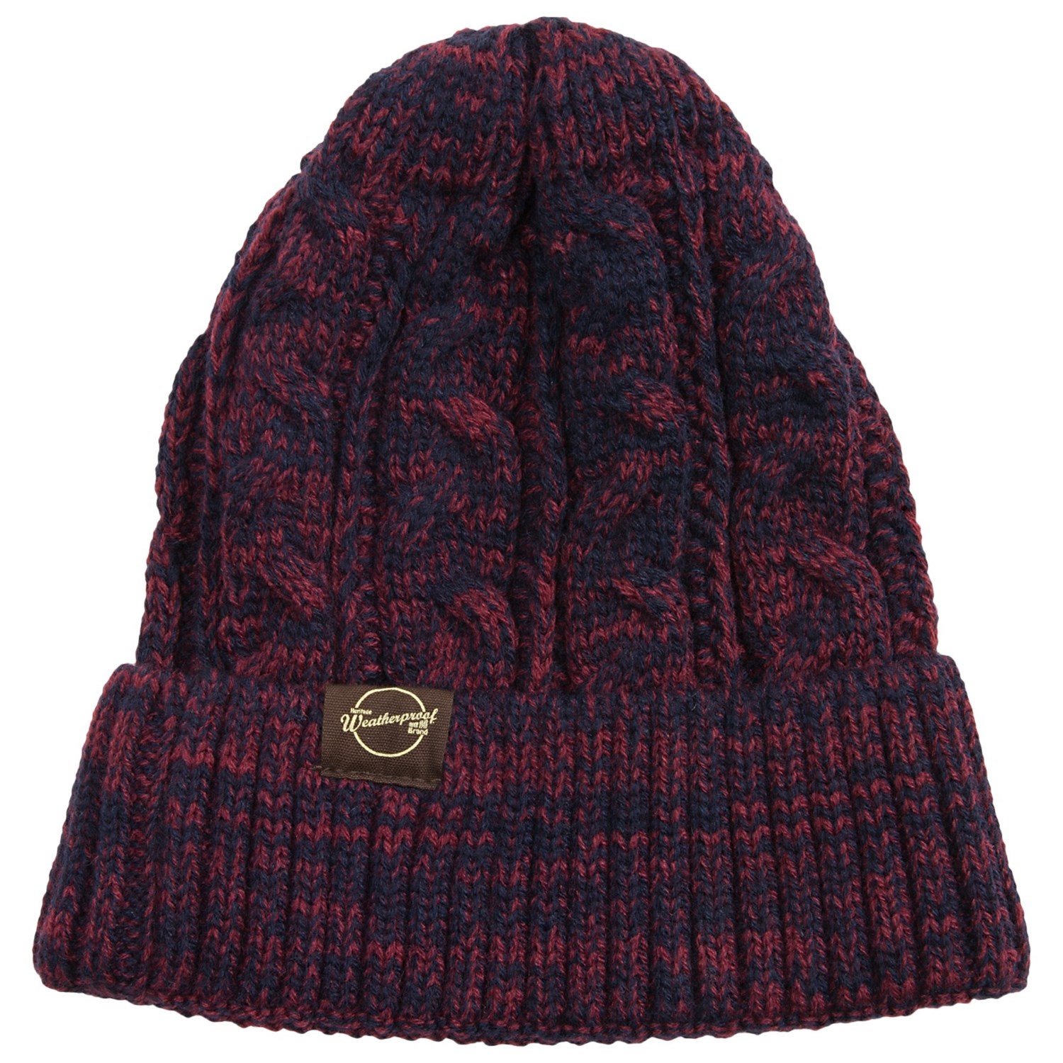 Weatherproof Chunky Cable Tweed Beanie (For Men and Women)