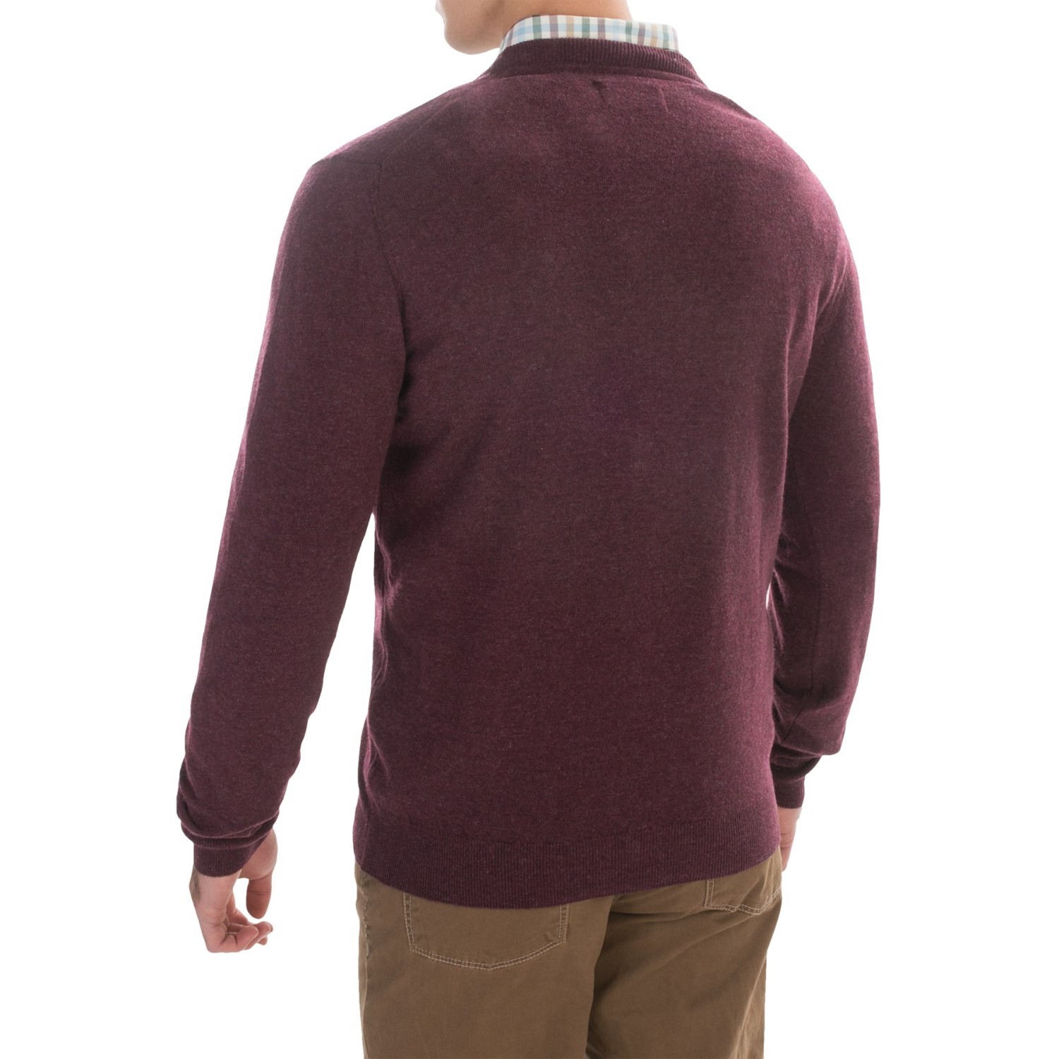 Barbour Essential Lambswool Sweater - V-Neck (For Men)