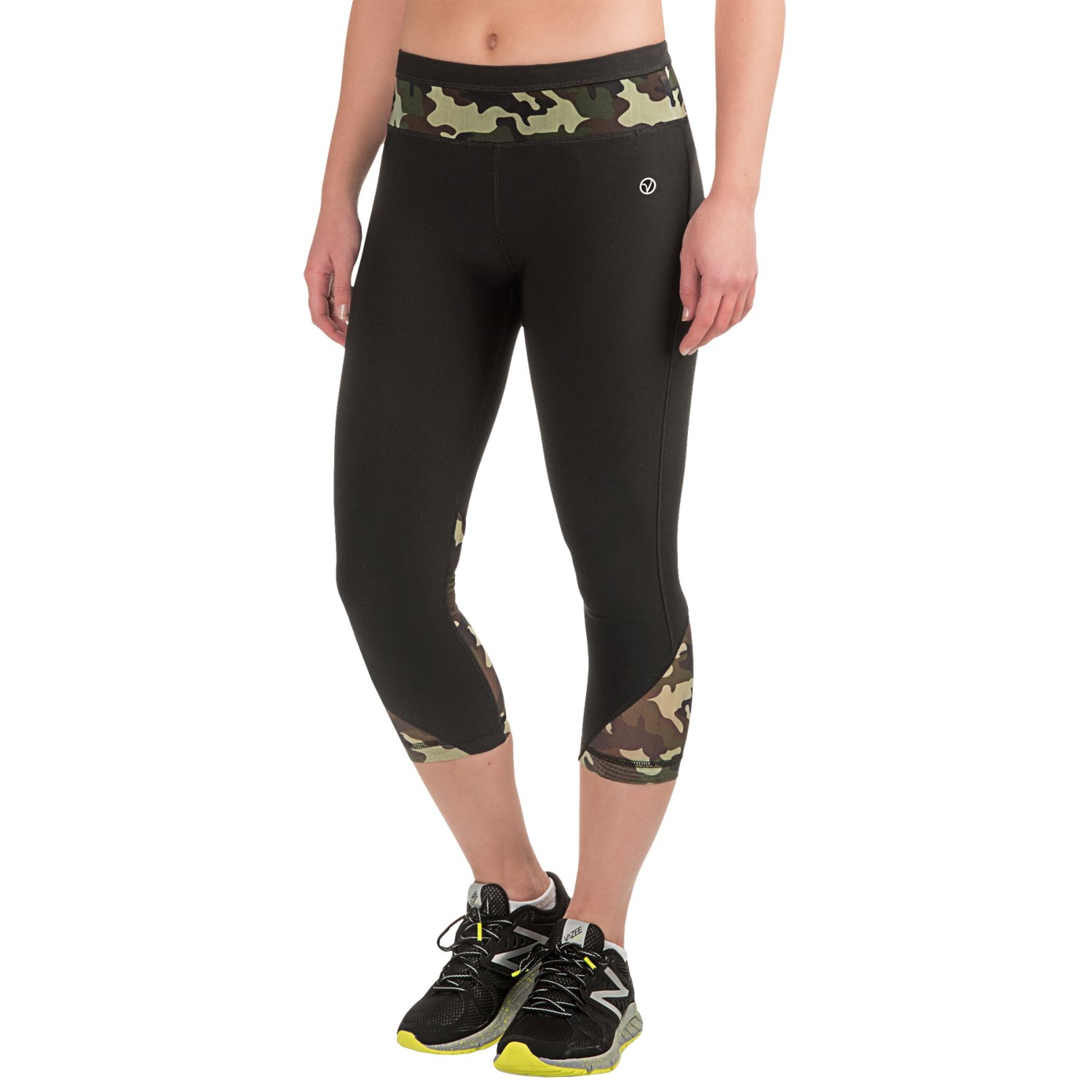 Vogo Power Mesh Capris (For Women)