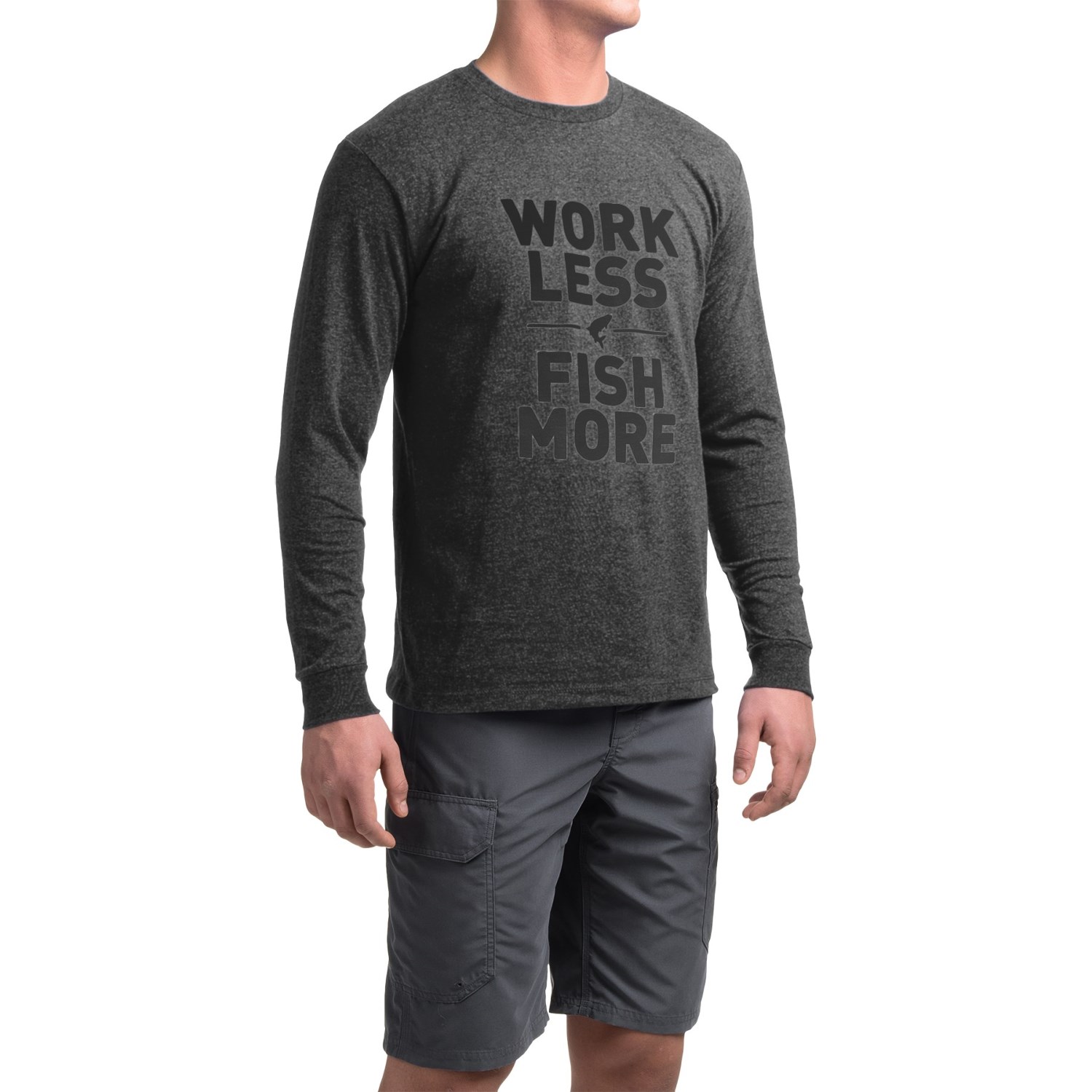 Simms Work Less Fish More T-Shirt - Long Sleeve (For Men)