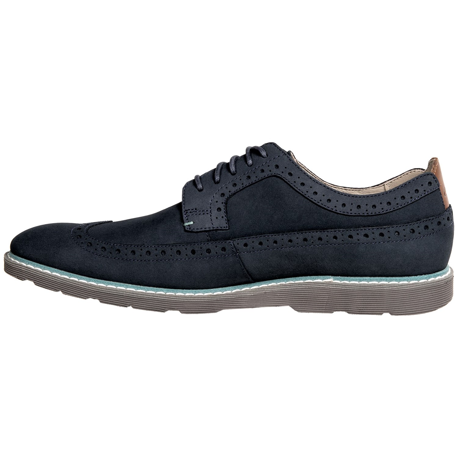 Clarks Gambeson Dress Wingtip Shoes - Nubuck (For Men)