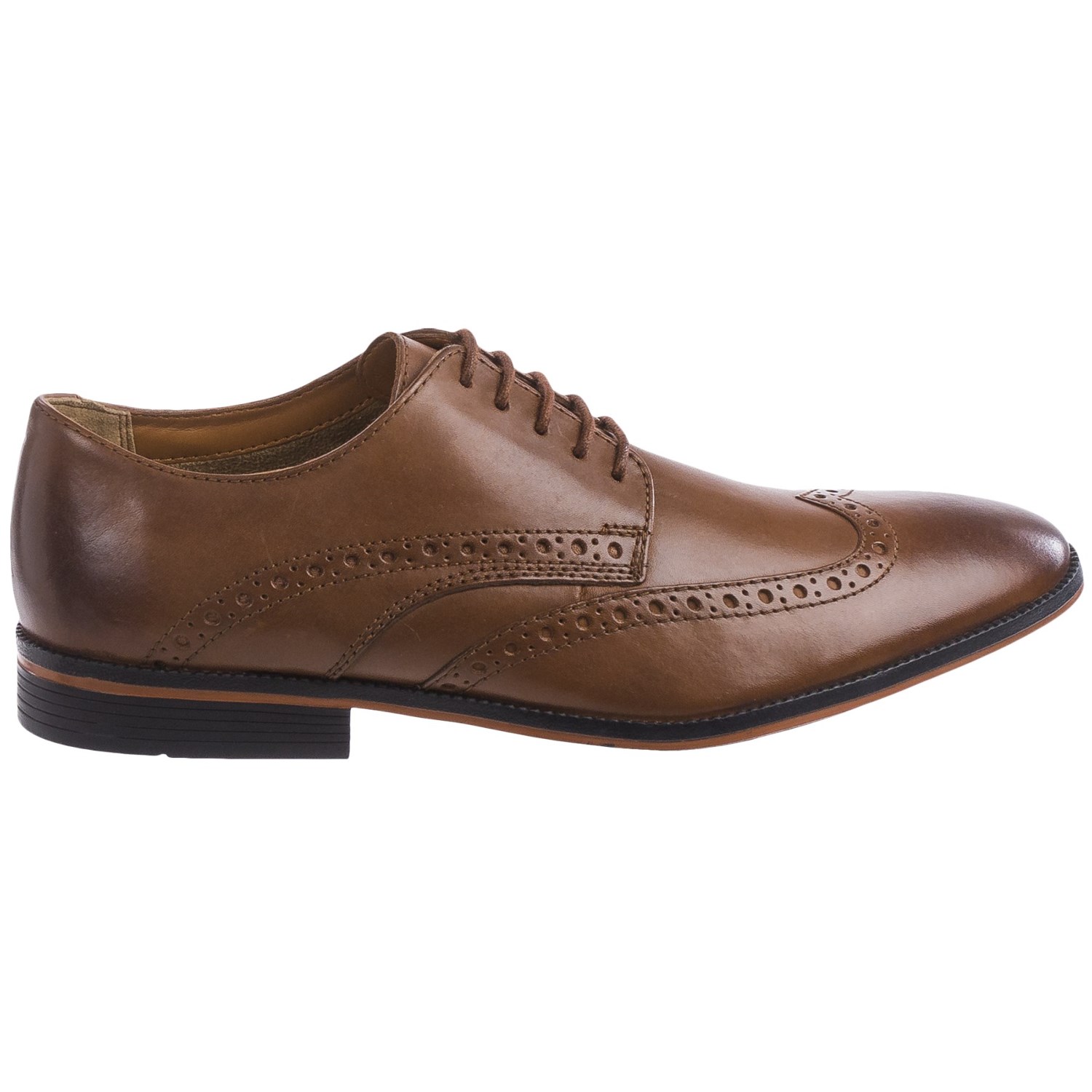 Clarks Bostonian Gellar Wingtip Shoes - Leather (For Men)