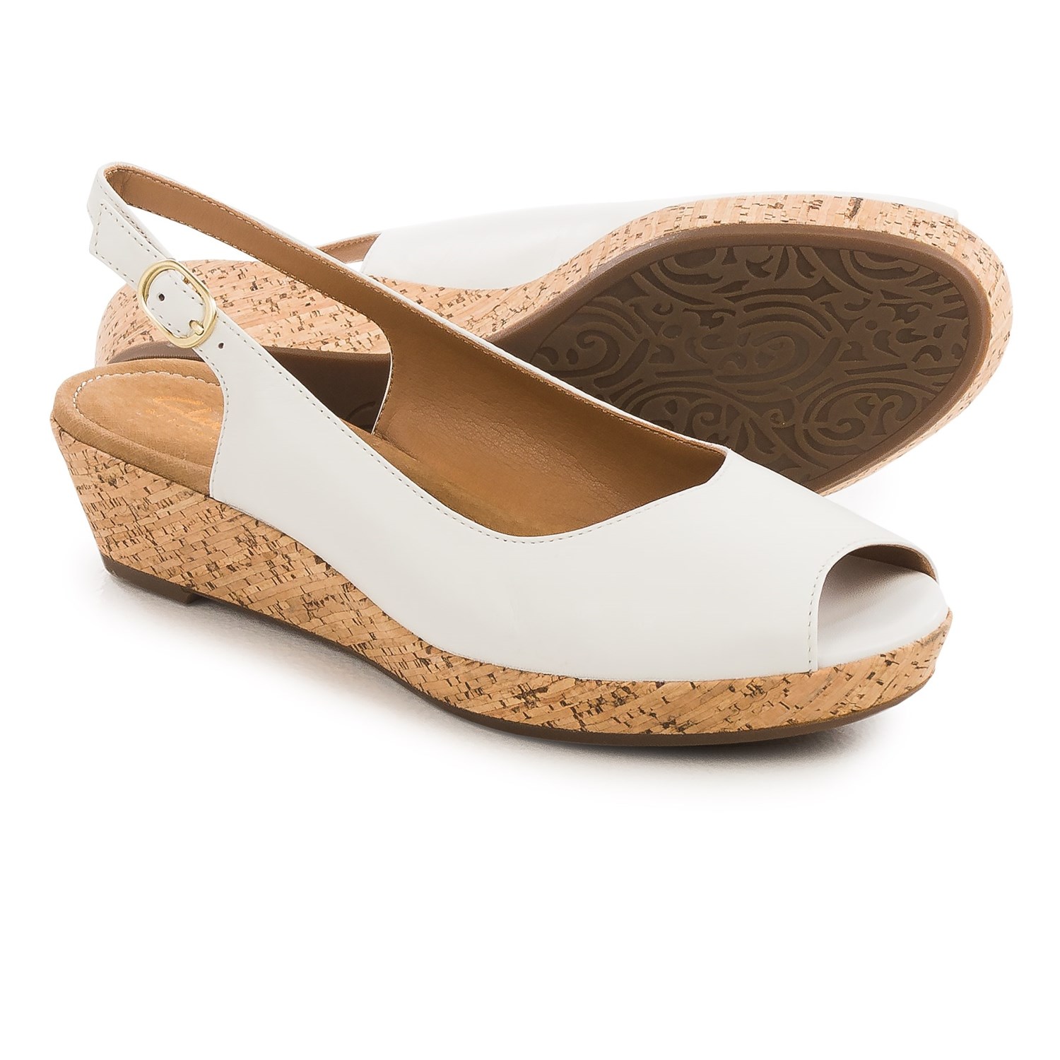 Clarks Orlena Currant Wedge Sandals - Leather (For Women)