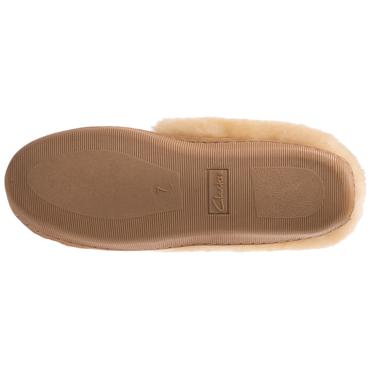 Clarks Double-Faced Shearling Moc Slippers (For Women)