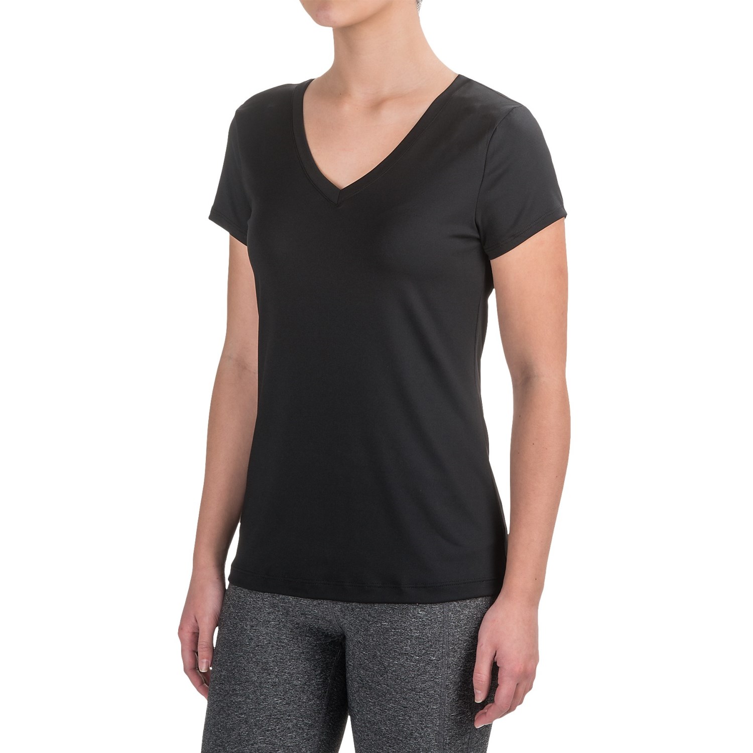 90 Degree by Reflex Fitted Shirt - V-Neck, Short Sleeve (For Women)