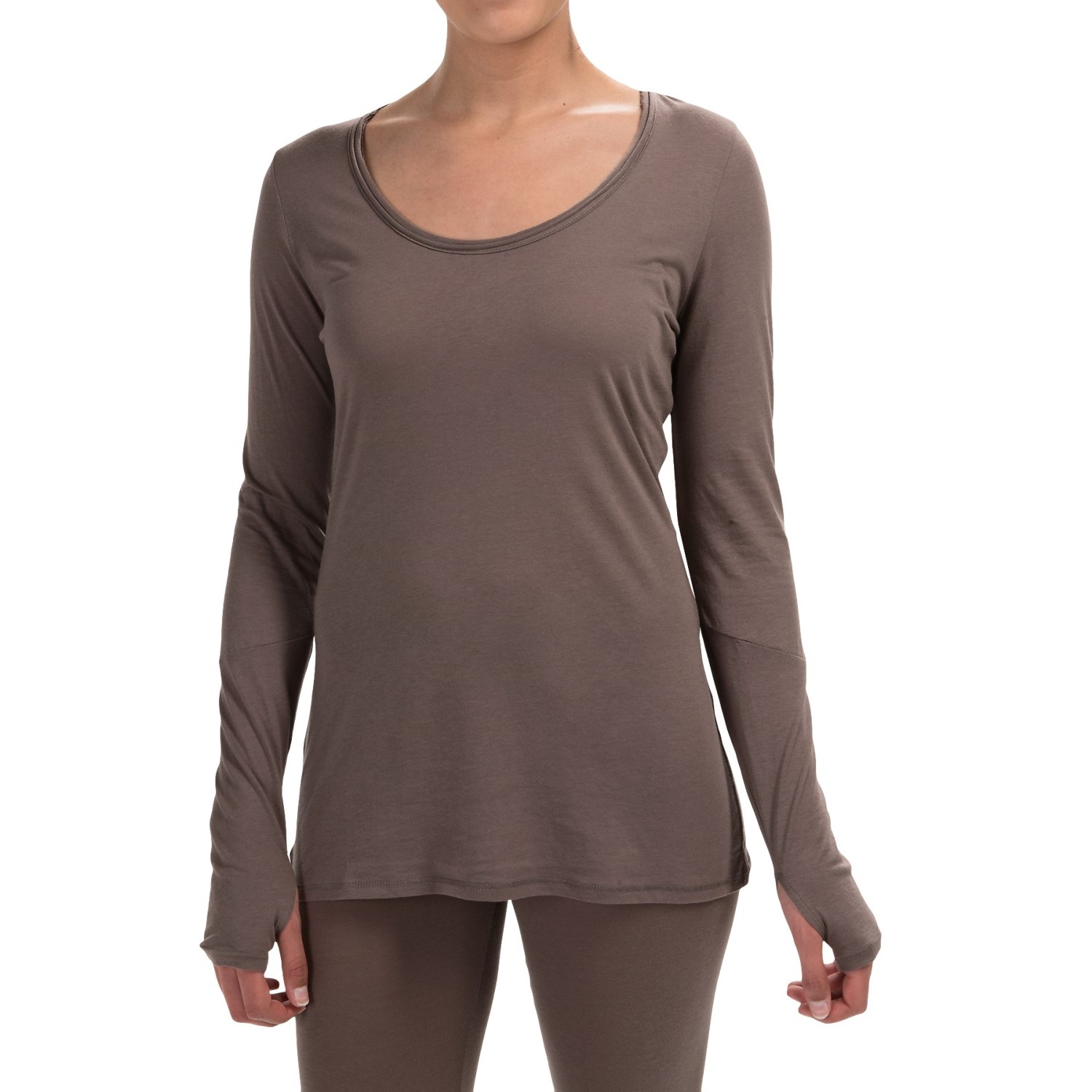 Yummie Tummie Pima Cotton and Modal T-Shirt - Long Sleeve (For Women)