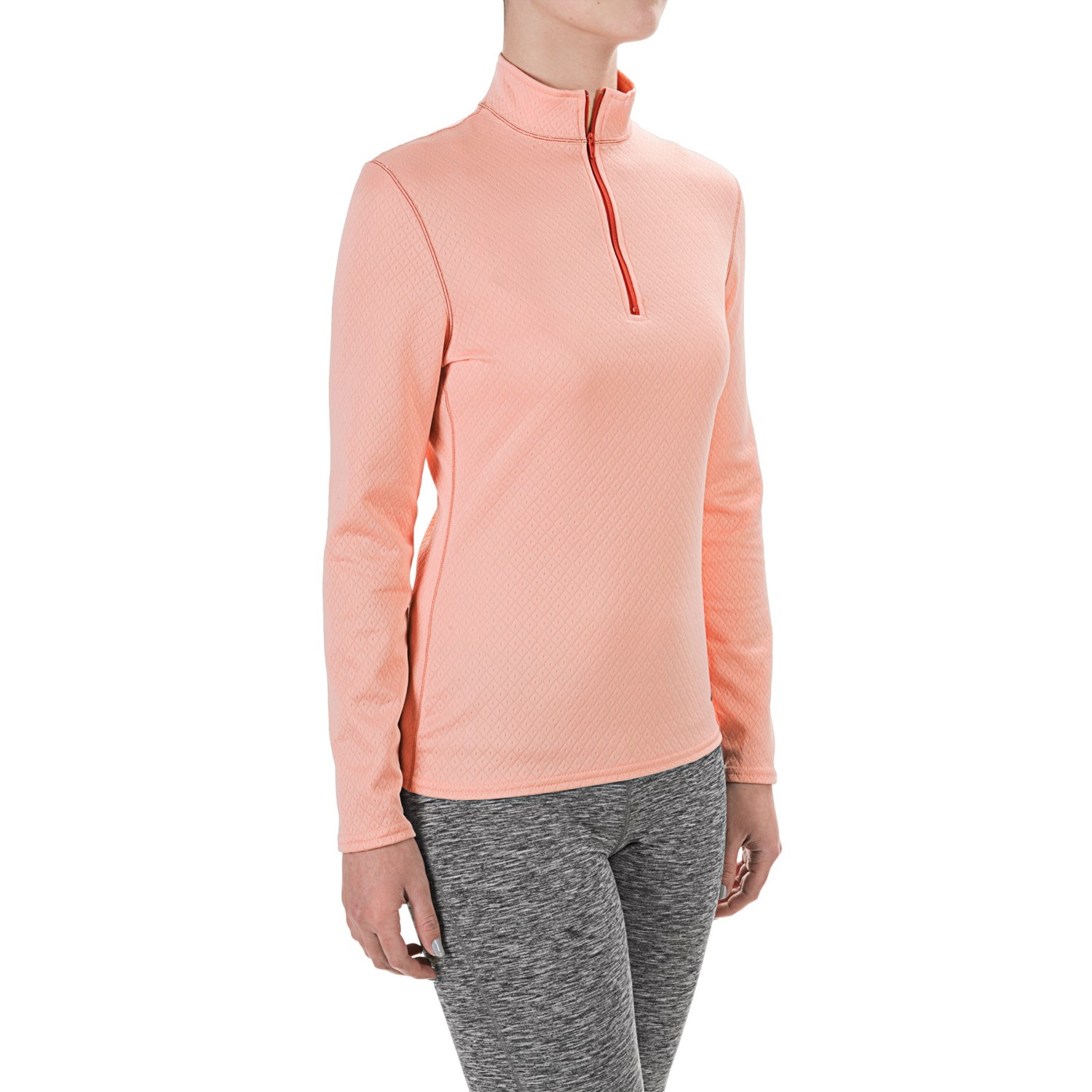 Hot Chillys M-Quilt Base Layer Top - Zip Neck, Long Sleeve (For Women)