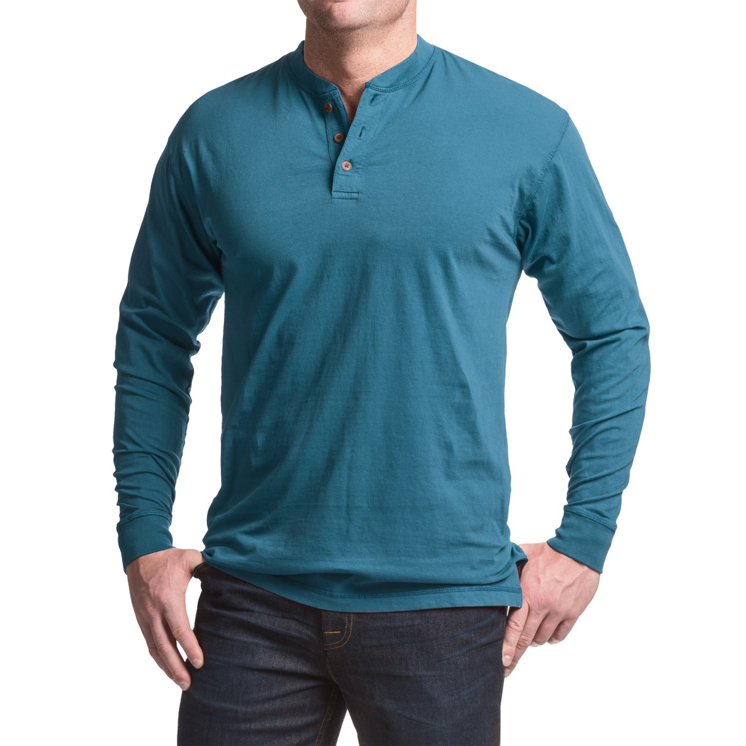 Canyon Guide Outfitters Pigment-Dyed Henley Shirt - Long Sleeve (For Men)