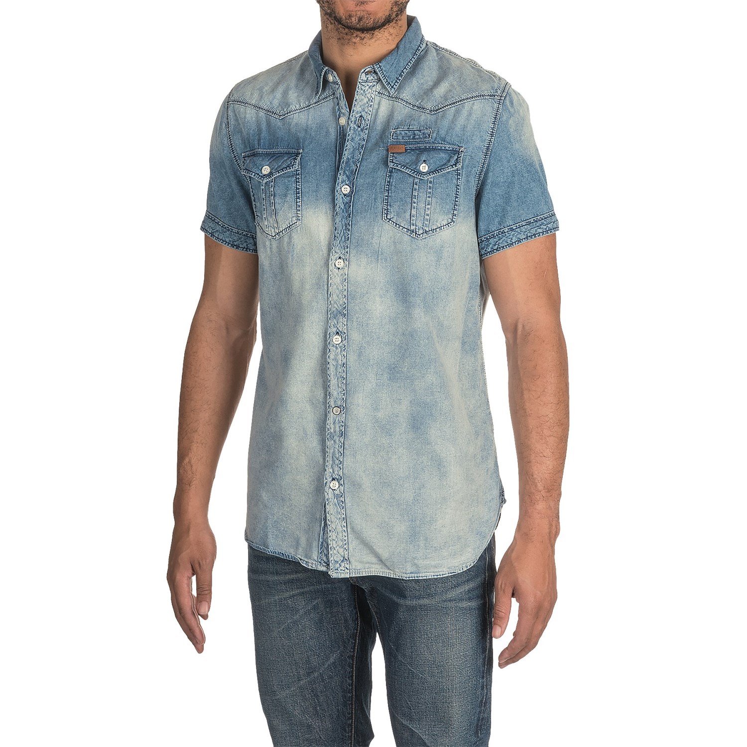 Buffalo David Bitton Samuele Shirt - Short Sleeve (For Men)