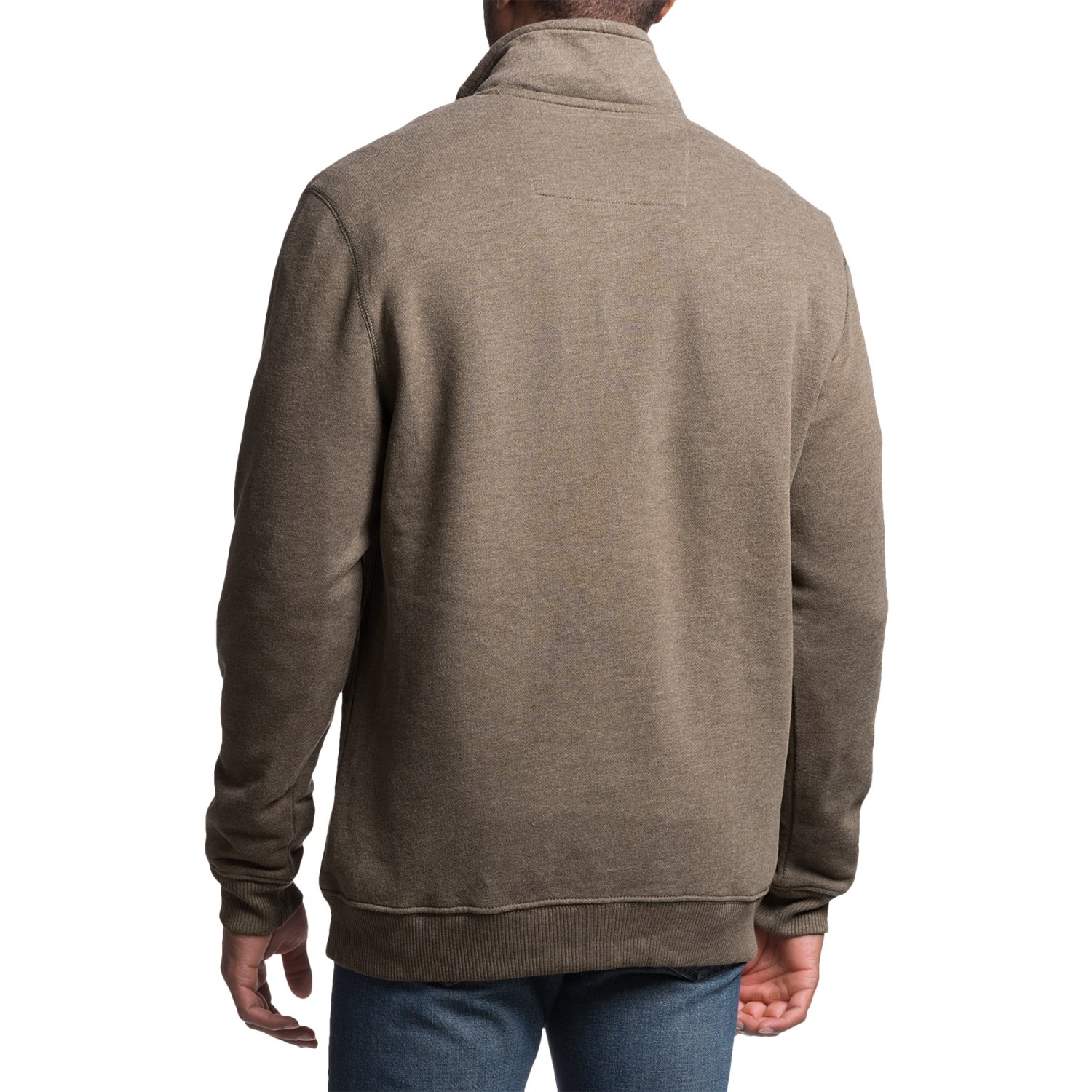 Solid Sweatshirt - Zip Neck (For Men)