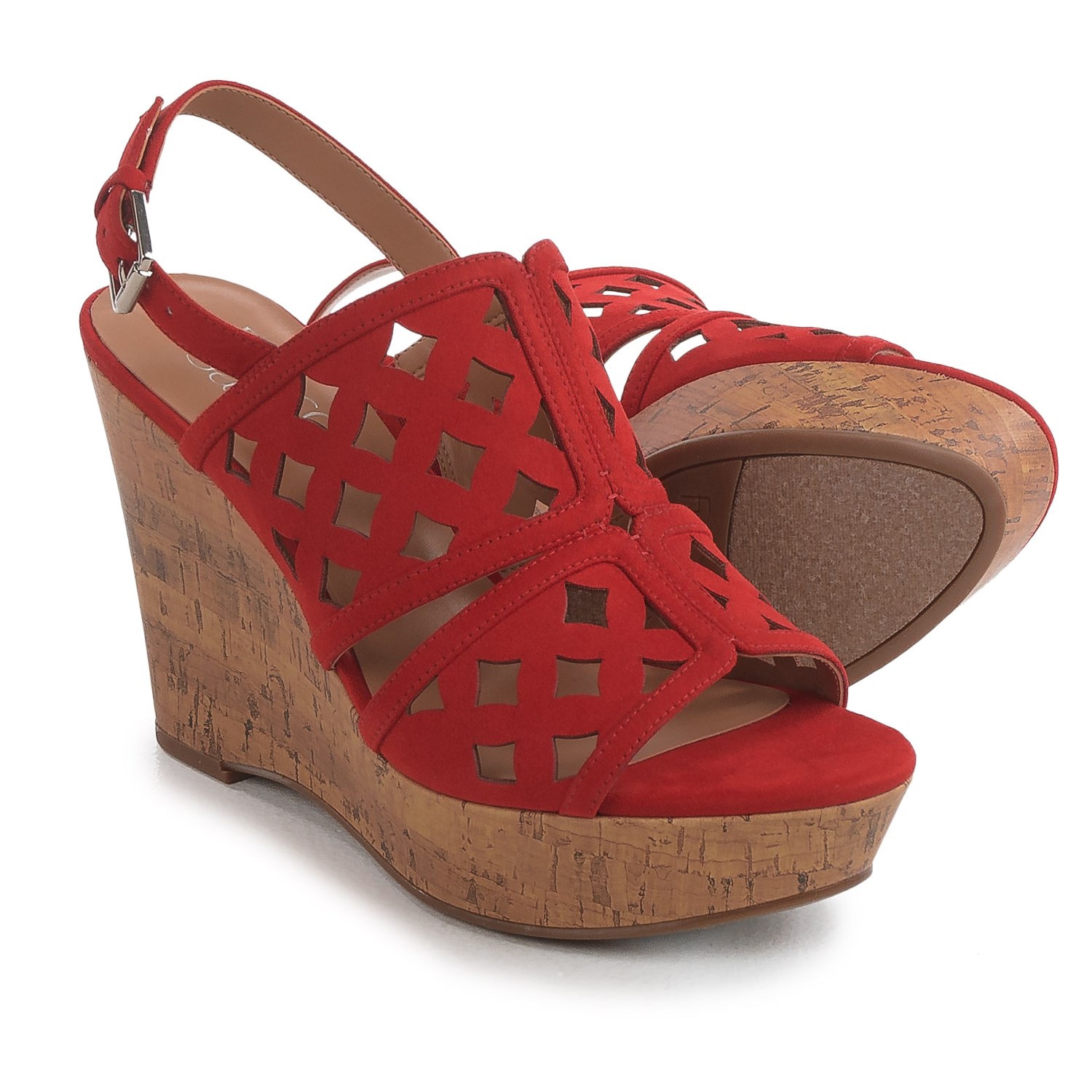 Franco Sarto Shea Micro Cork Wedge Sandals (For Women)